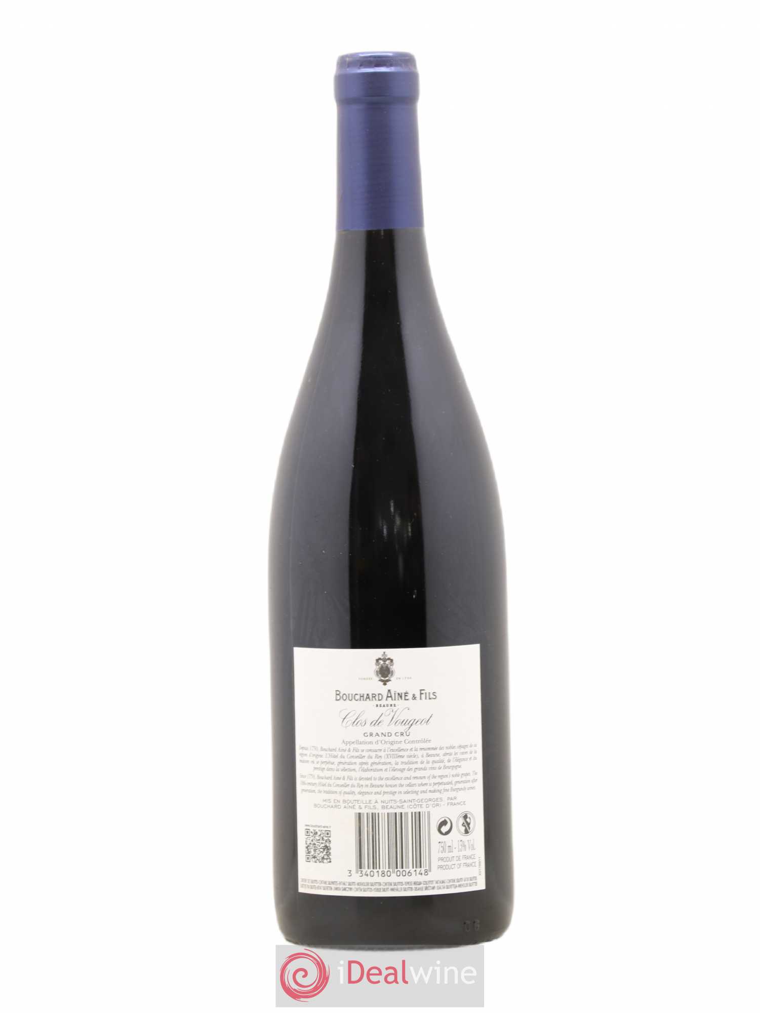Clos de Vougeot Grand Cru Bouchard Ainé et Fils 2015 - Lot de 1 bouteille - 1
