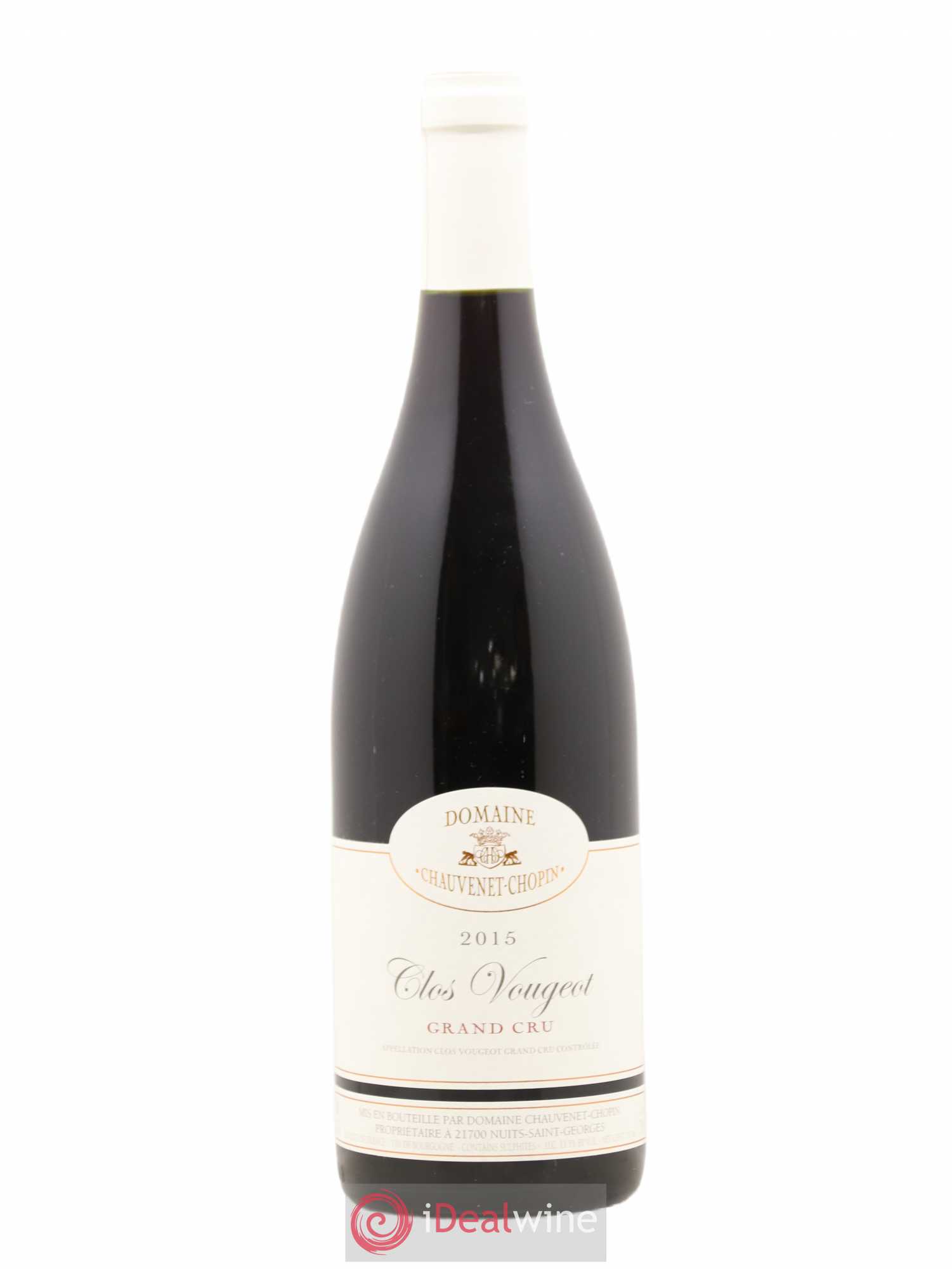 Clos de Vougeot Grand Cru Chauvenet Chopin 2015 - Lot de 1 bouteille - 0