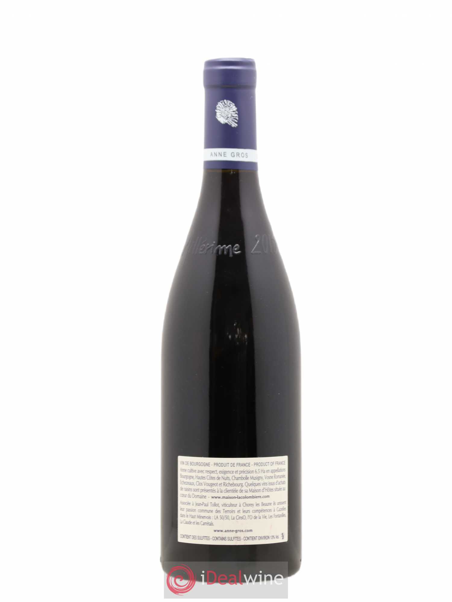 Clos de Vougeot Grand Cru Le Grand Maupertui Anne Gros 2015 - Lot of 1 bottle - 1