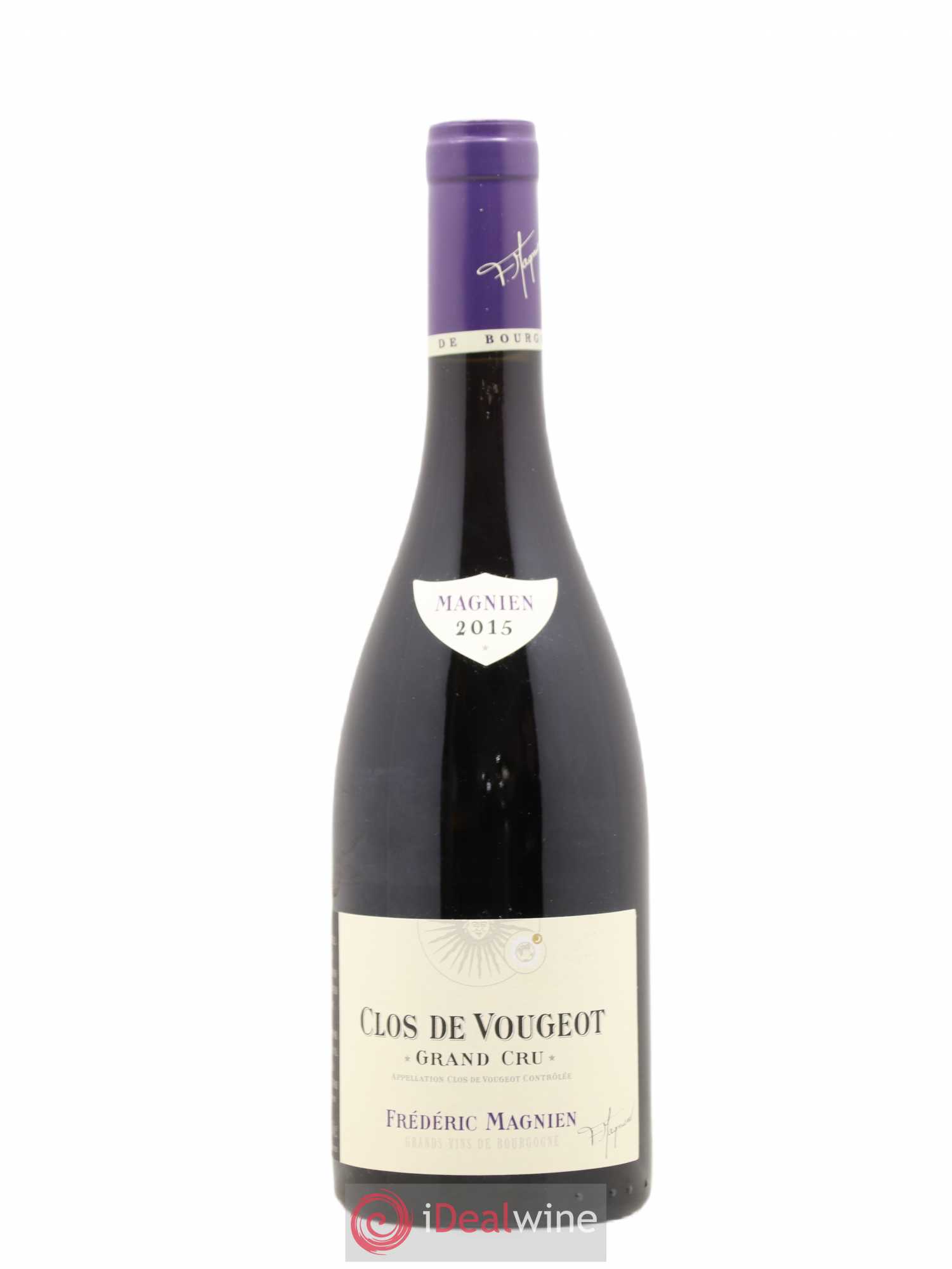 Clos de Vougeot Grand Cru Frédéric Magnien 2015 - Lot de 1 bouteille - 0