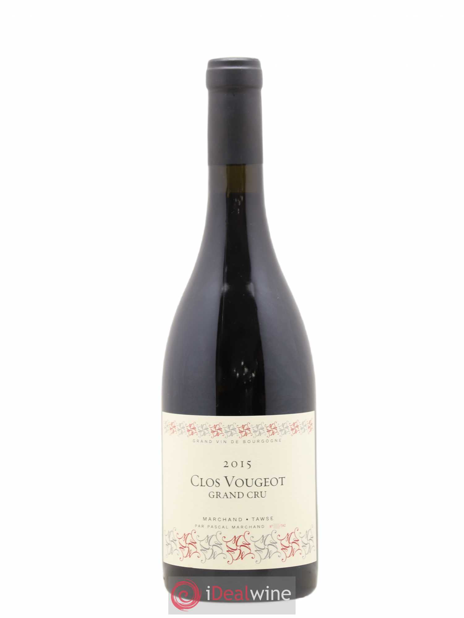 Clos de Vougeot Grand Cru Marchand Tawse 2015 - Lot de 1 bouteille - 0