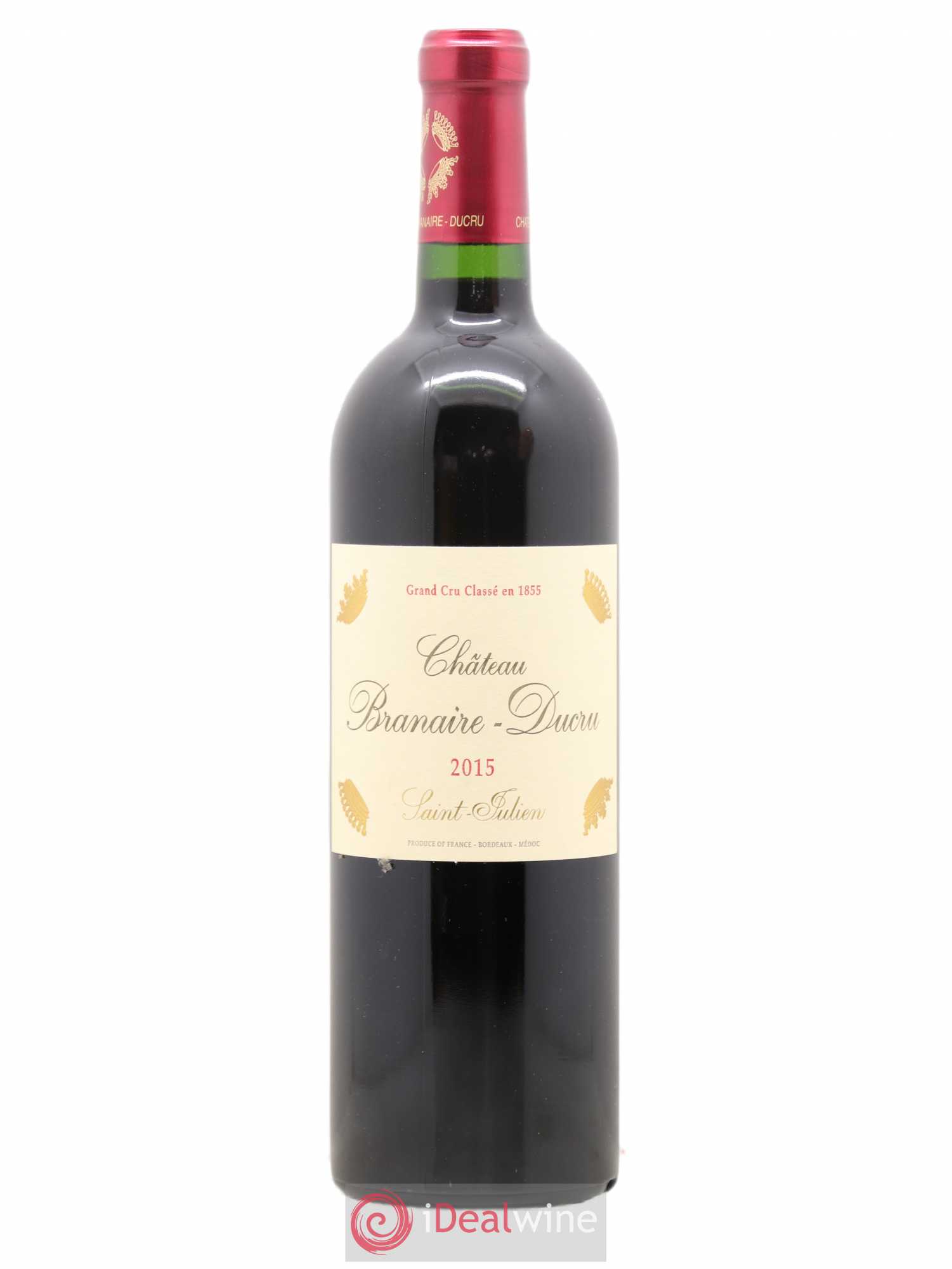 Château Branaire Ducru 4ème Grand Cru Classé 2015 - Lot de 1 bouteille - 0