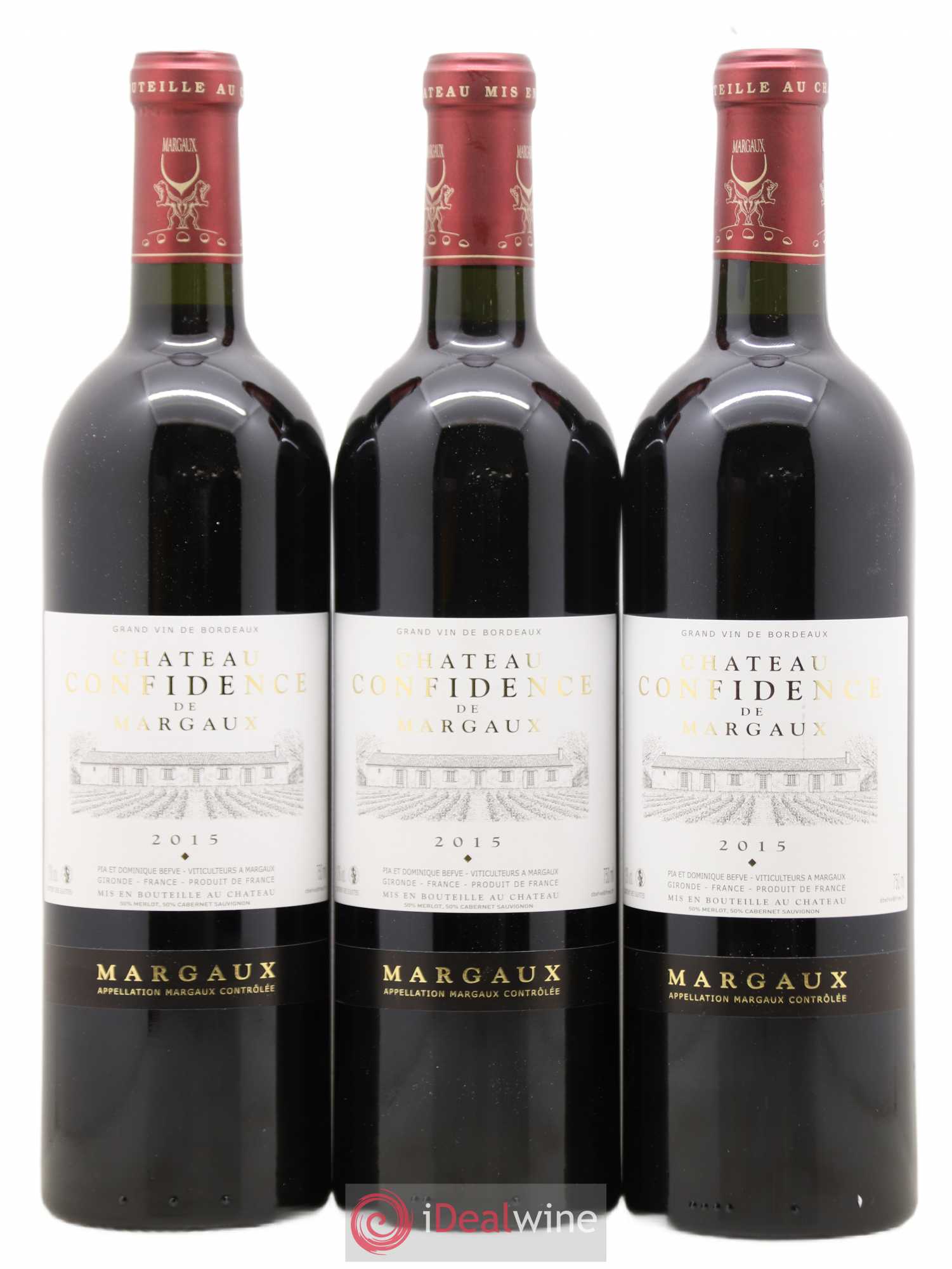 Bordeaux Margaux Chateau Confidences de Margaux 2015 - Lot de 6 bouteilles - 1