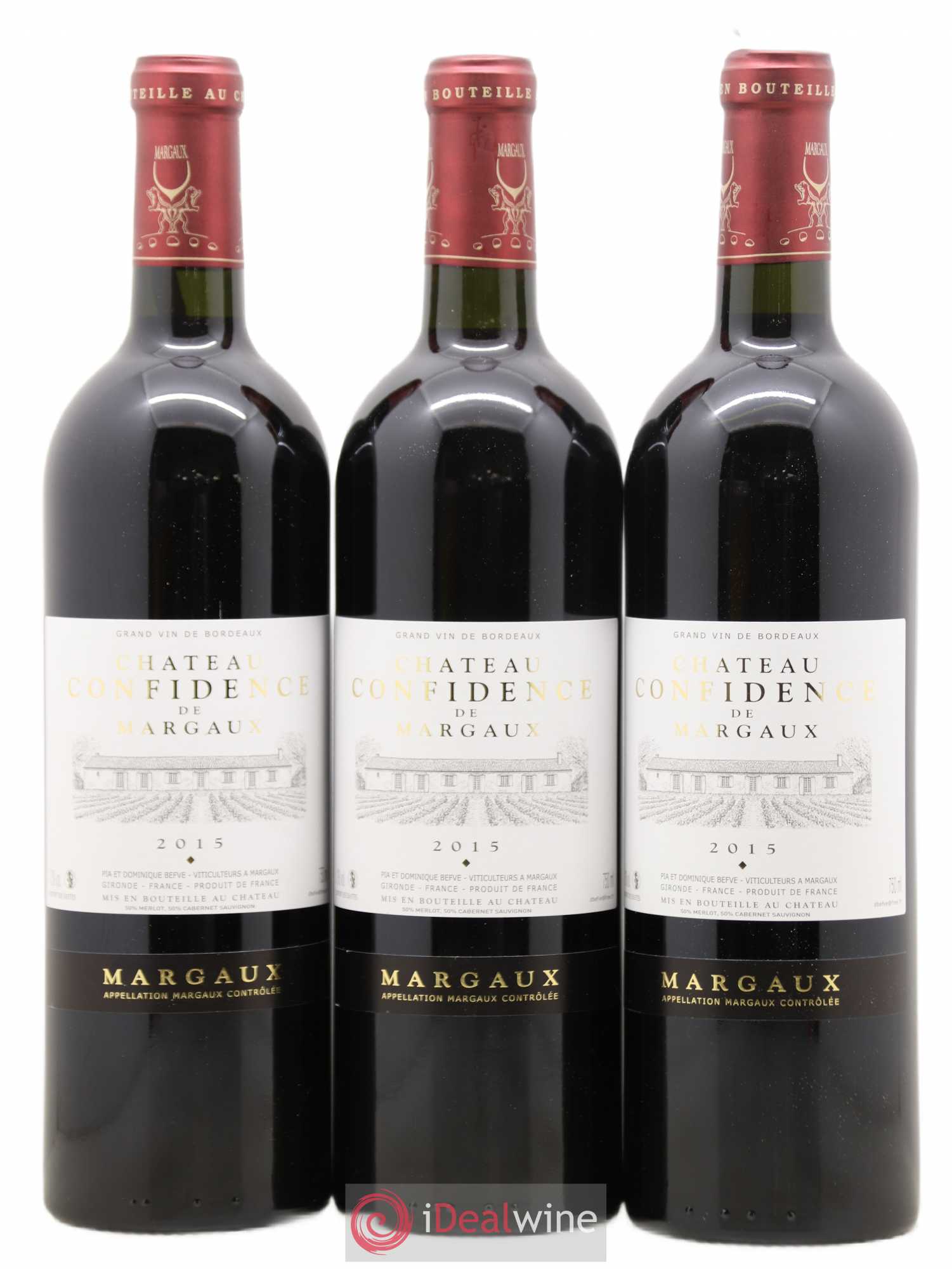 Bordeaux Margaux Chateau Confidences de Margaux 2015 - Lot de 6 bouteilles - 2