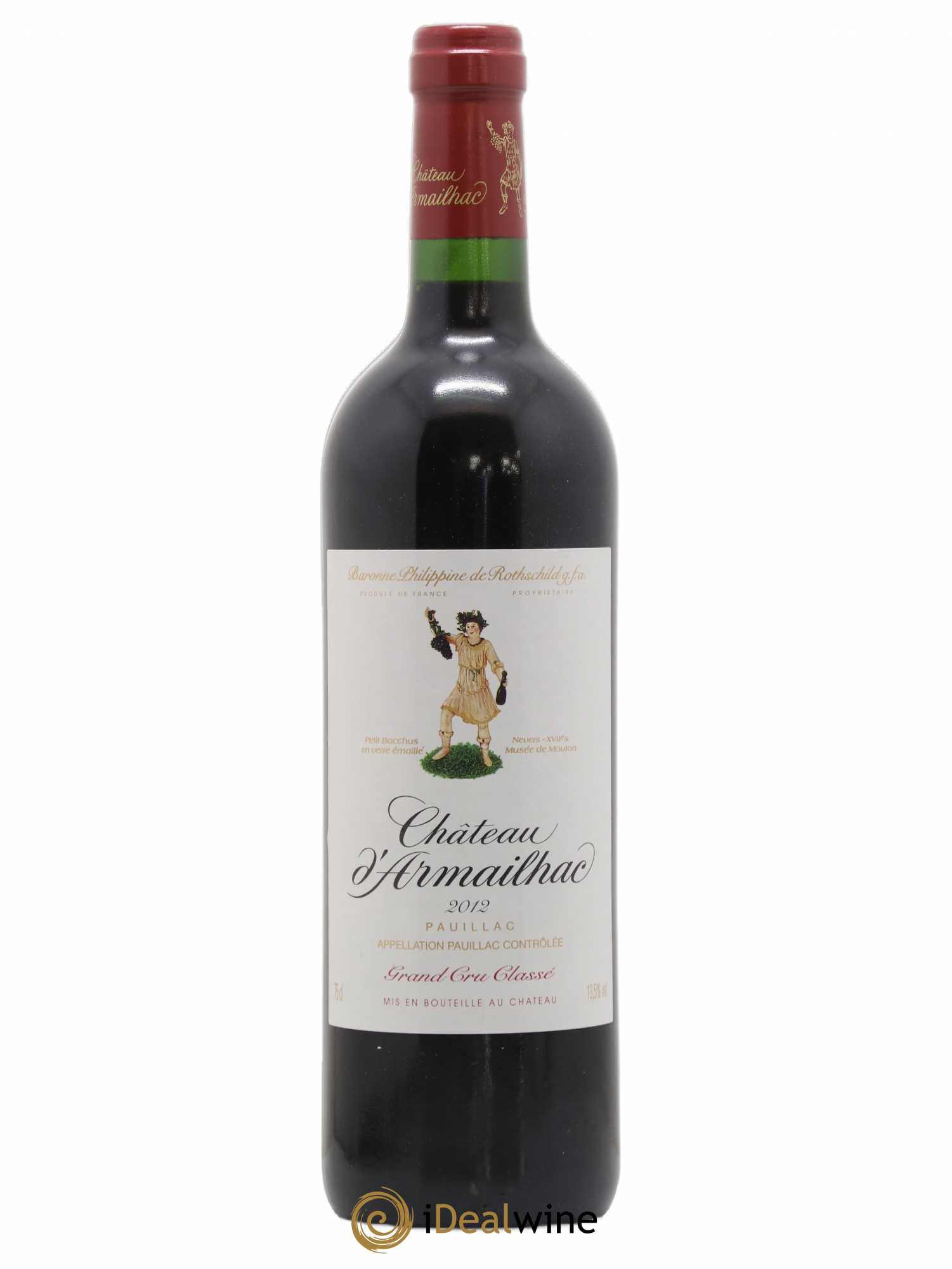 Château d' Armailhac - Mouton Baron(ne) Philippe 5ème Grand Cru Classé 2012 - Lot of 1 bottle - 0
