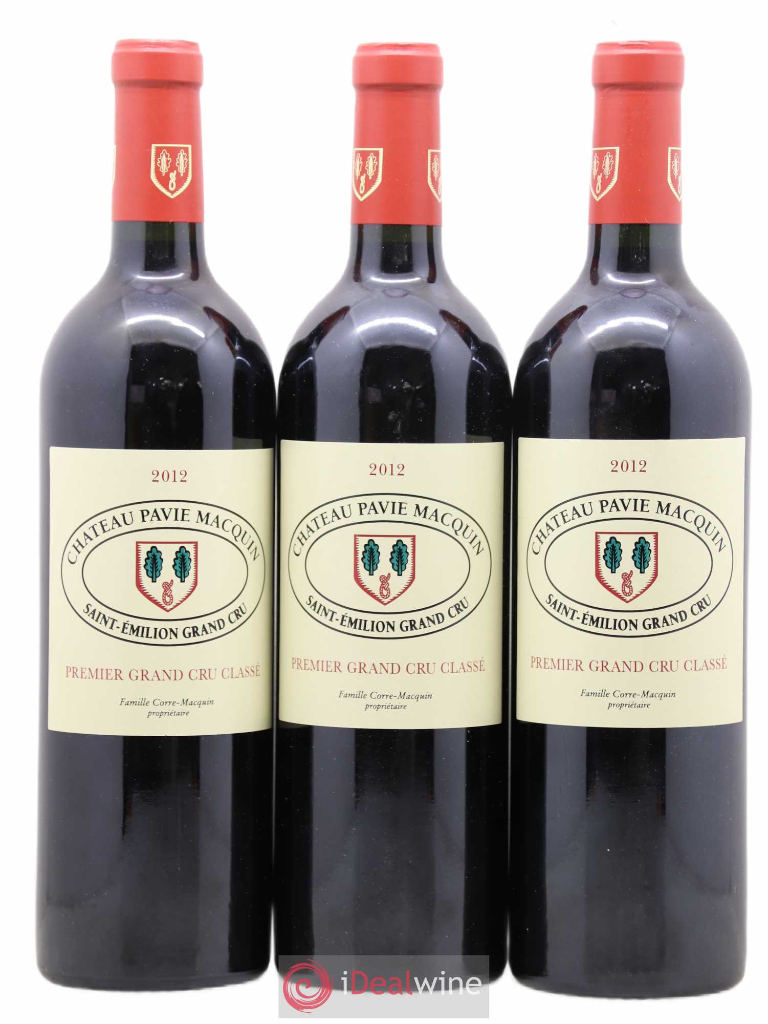 Château Pavie Macquin 1er Grand Cru Classé B 2012 - Lot de 3 bouteilles - 0