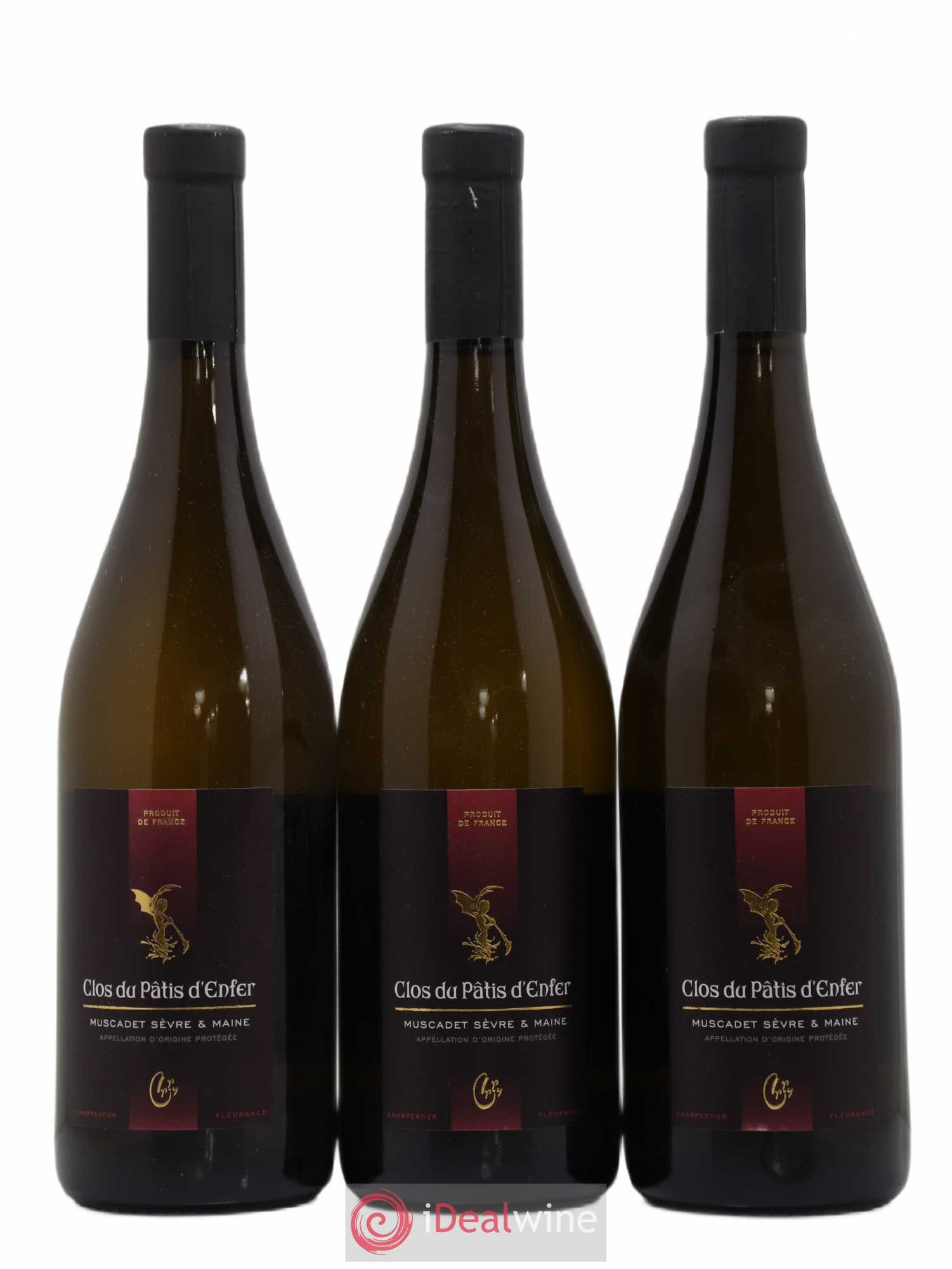 Muscadet Clos du Patis d'enfer Domaine de la Bretonnière Charpentier Fleurance 2016 - Posten von 3 Flaschen - 0