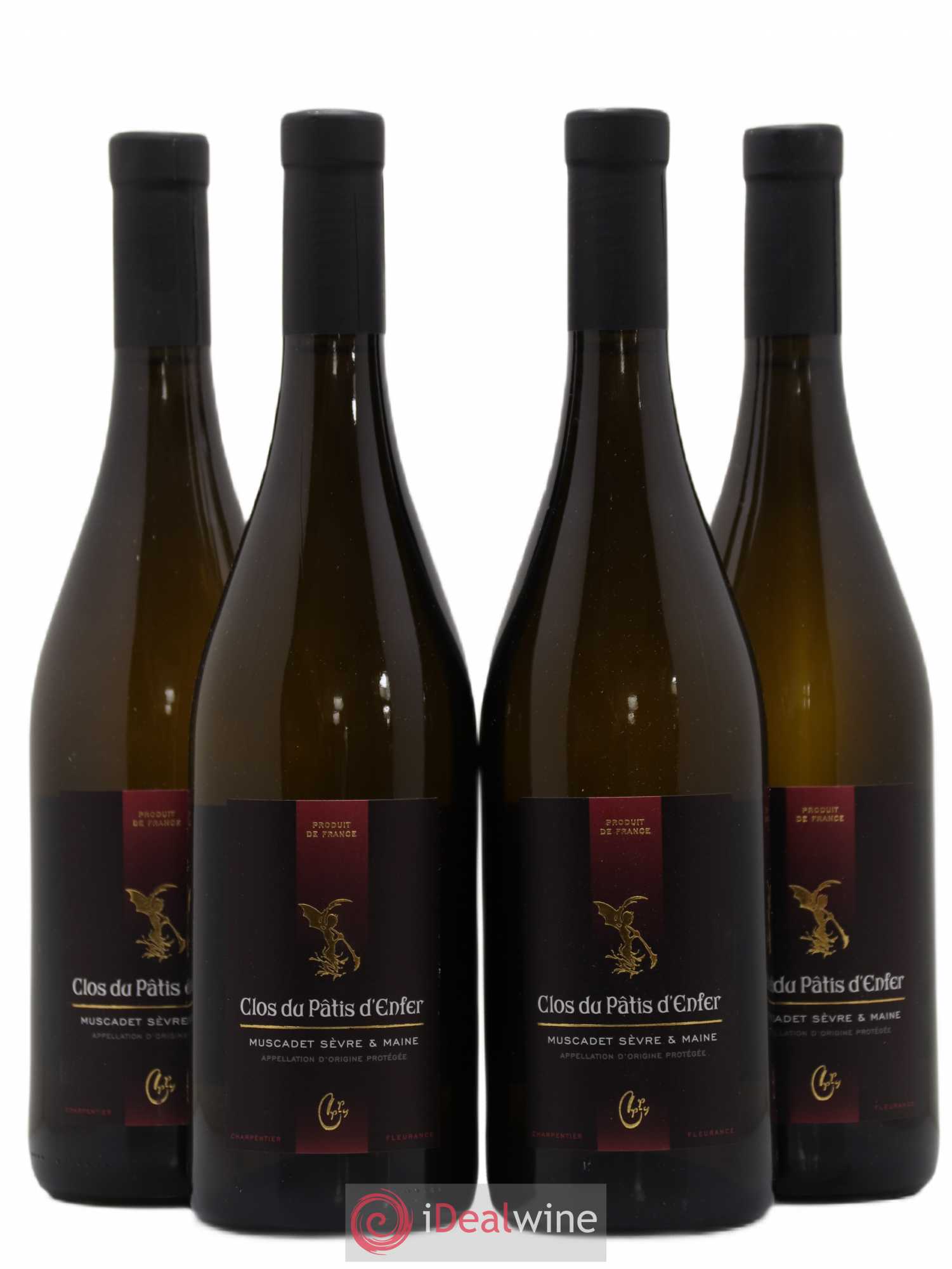 Muscadet Clos du Patis d'enfer Domaine de la Bretonnière Charpentier Fleurance 2016 - Posten von 4 Flaschen - 0