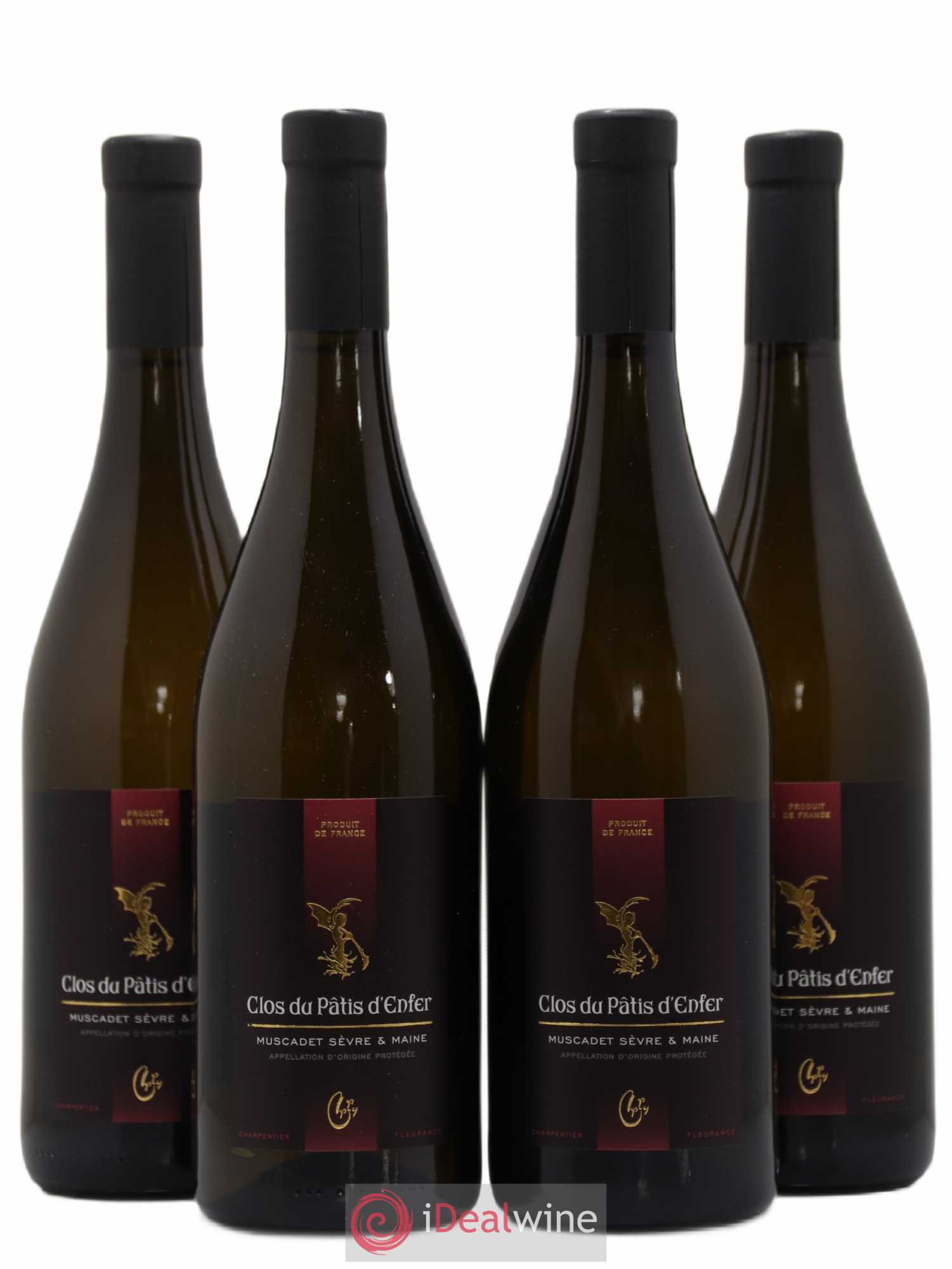 Muscadet Clos du Patis d'enfer Domaine de la Bretonnière Charpentier Fleurance 2016 - Posten von 4 Flaschen - 0
