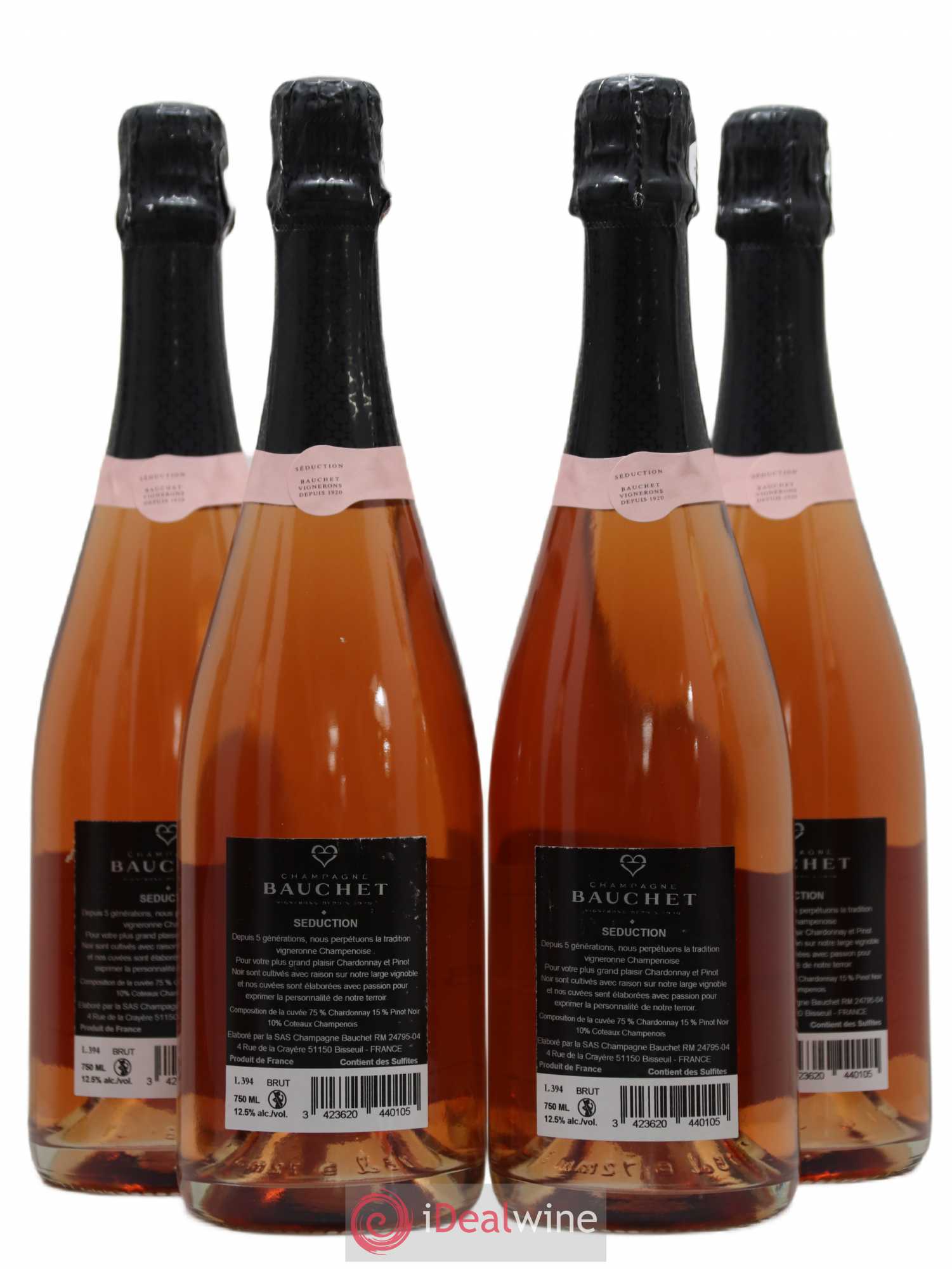 Champagne - Séduction Bauchet - Lot de 4 bouteilles - 1
