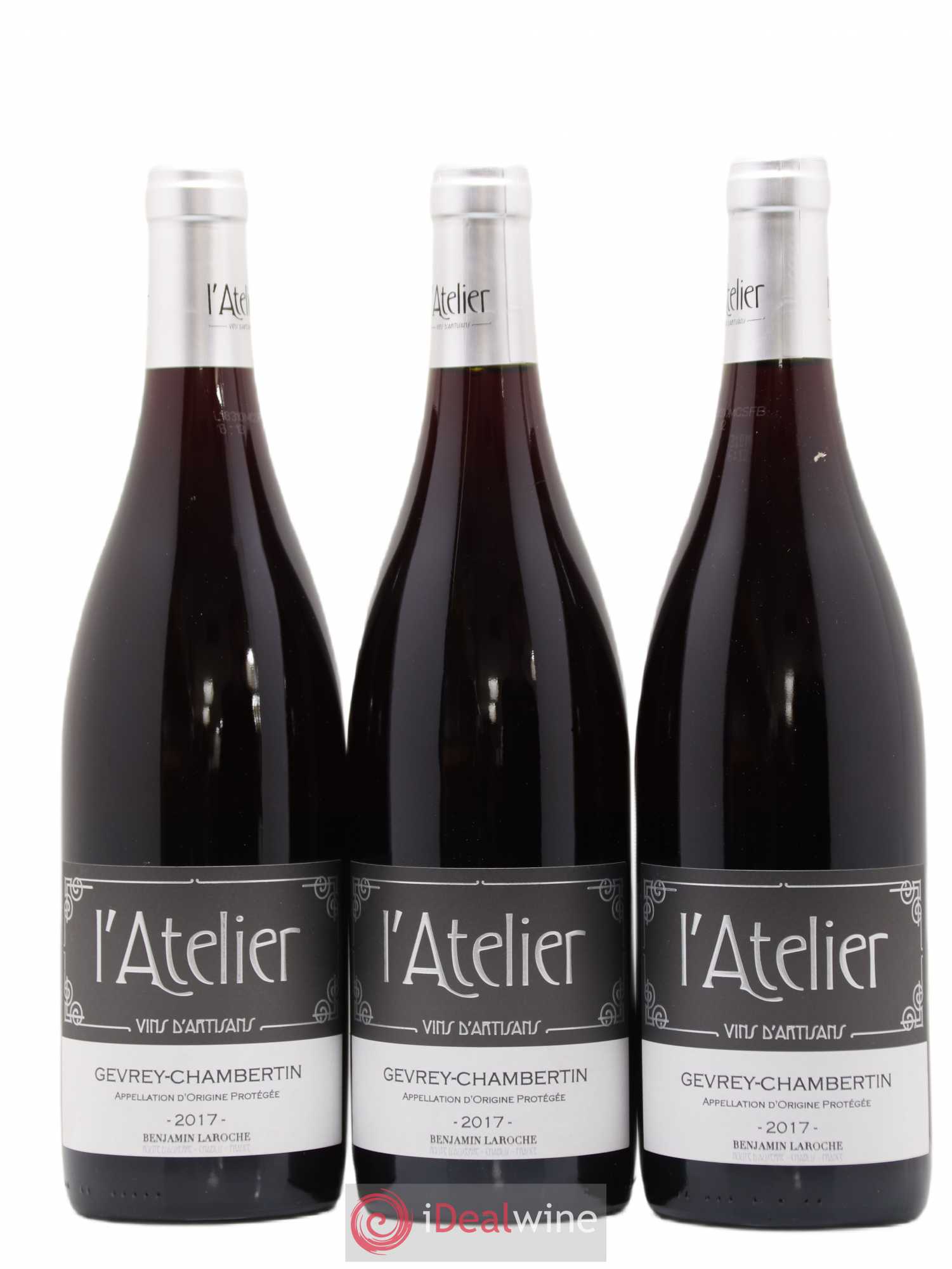 Gevrey-Chambertin L'Atelier La Manufacture 2017 - Posten von 3 Flaschen - 0