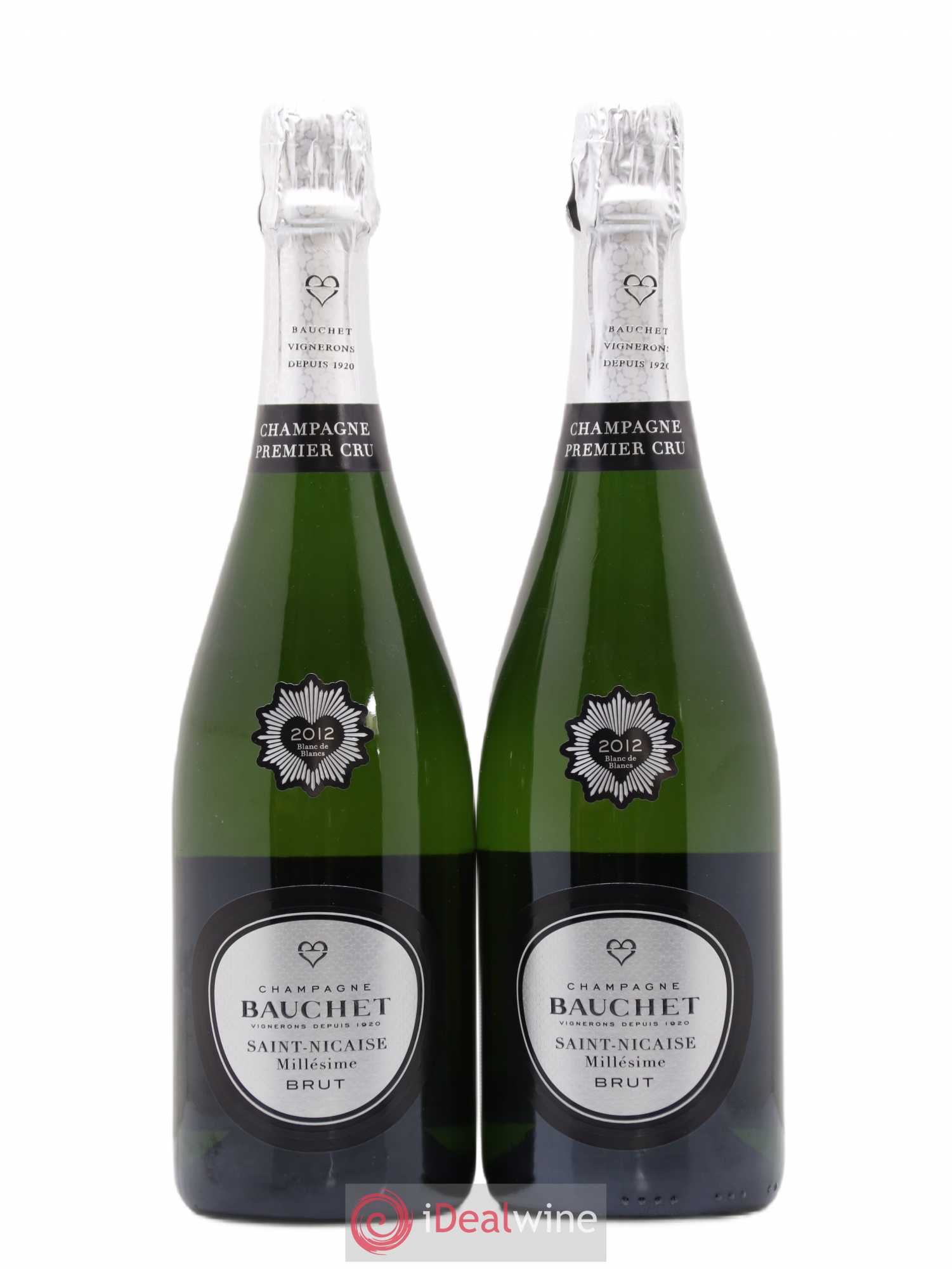 Champagne Saint-Nicaise 1er Cru Blanc de blancs Bauchet 2012 - Posten von 2 Flaschen - 0