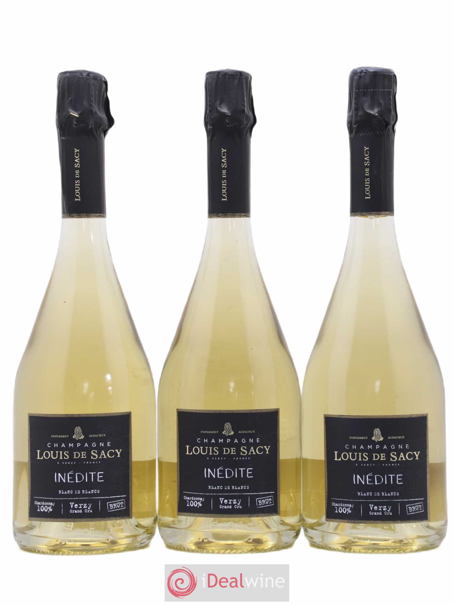 Champagne Inédite Louis de Sacy Blanc de Blancs - Posten von 6 Flaschen - 2