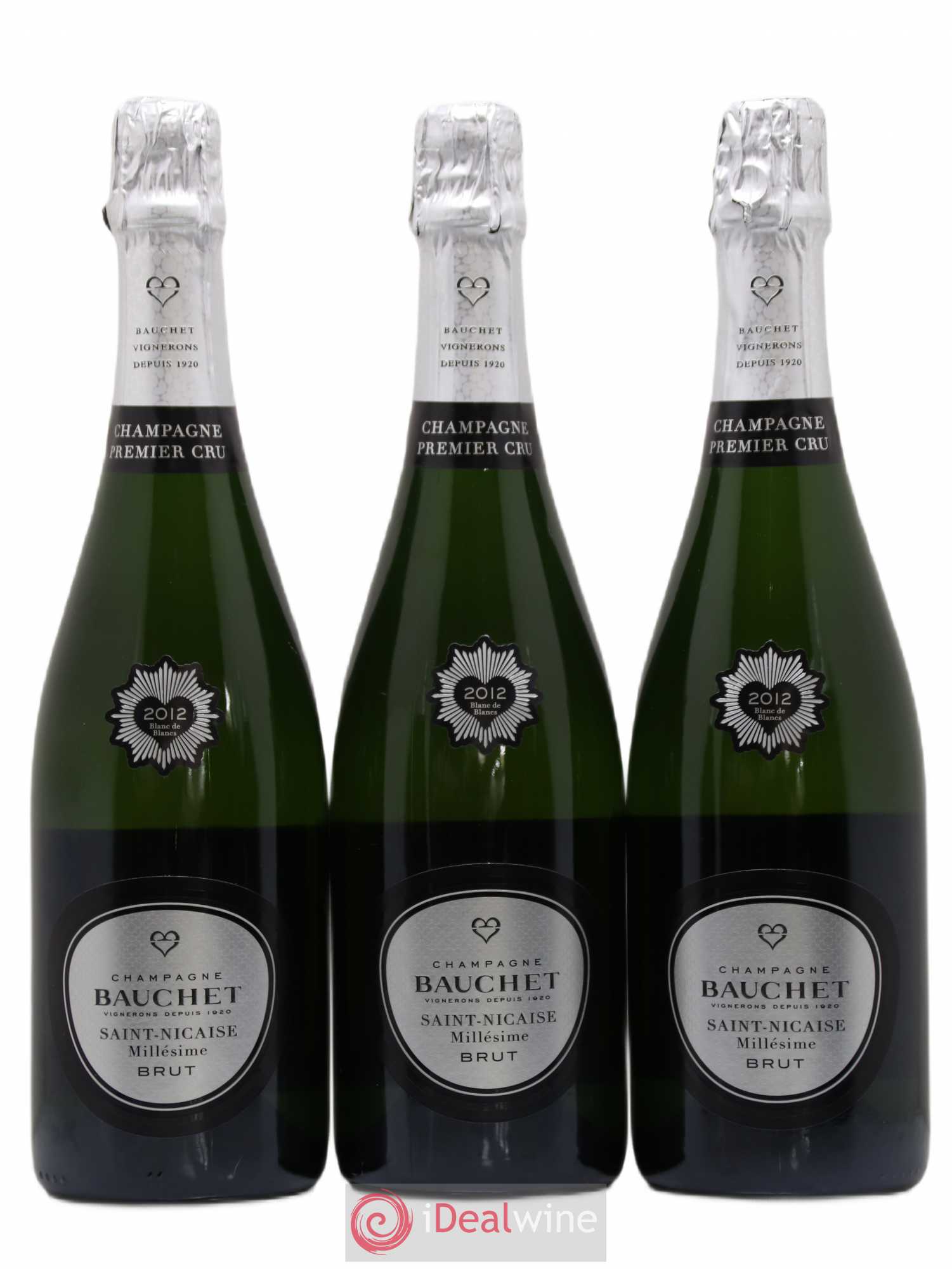 Champagne Saint-Nicaise 1er Cru Blanc de blancs Bauchet 2012 - Posten von 6 Flaschen - 1