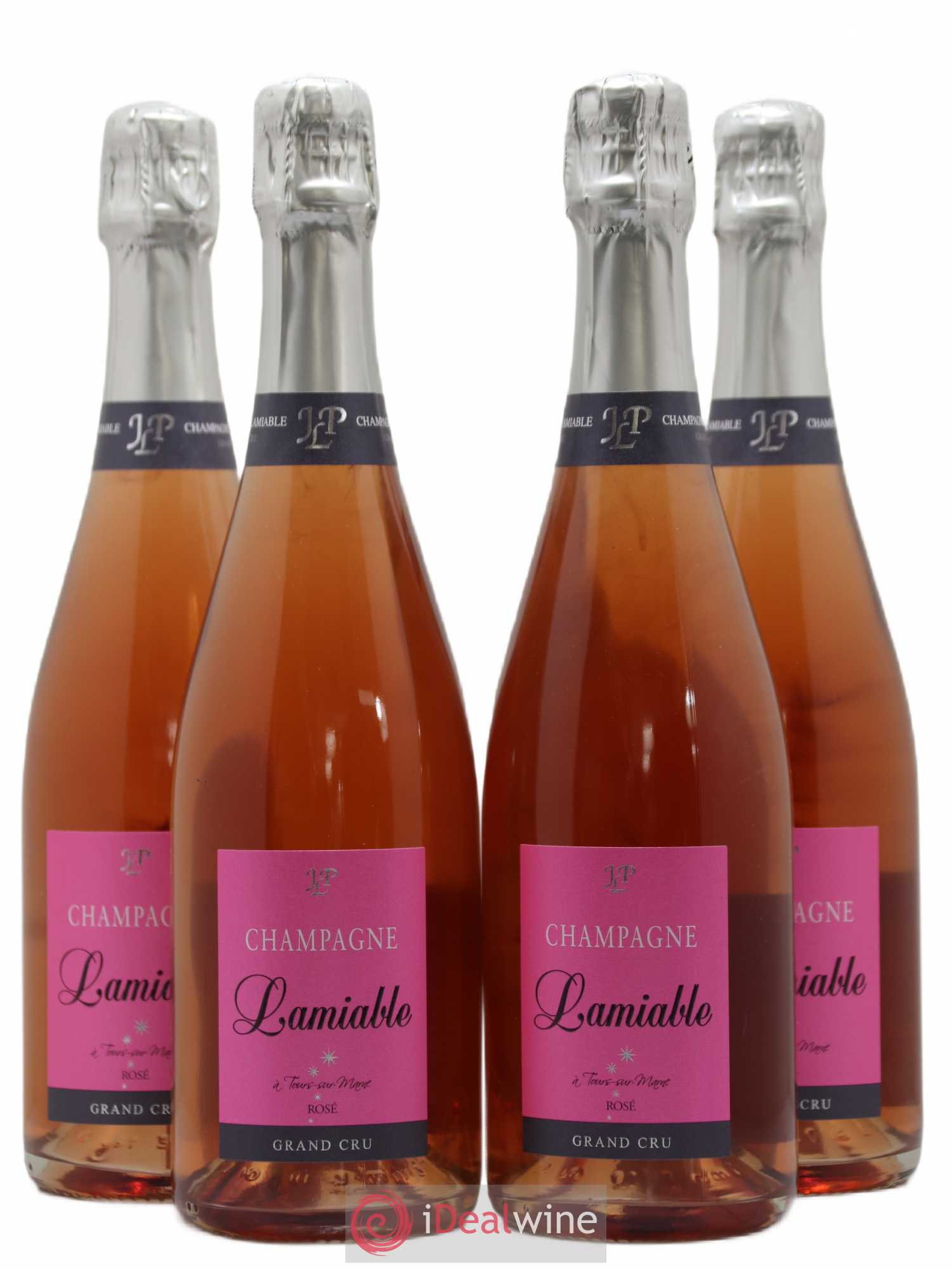 Champagne - Grand Cru O. Lamiable (sans prix de réserve) - Posten von 4 Flaschen - 0
