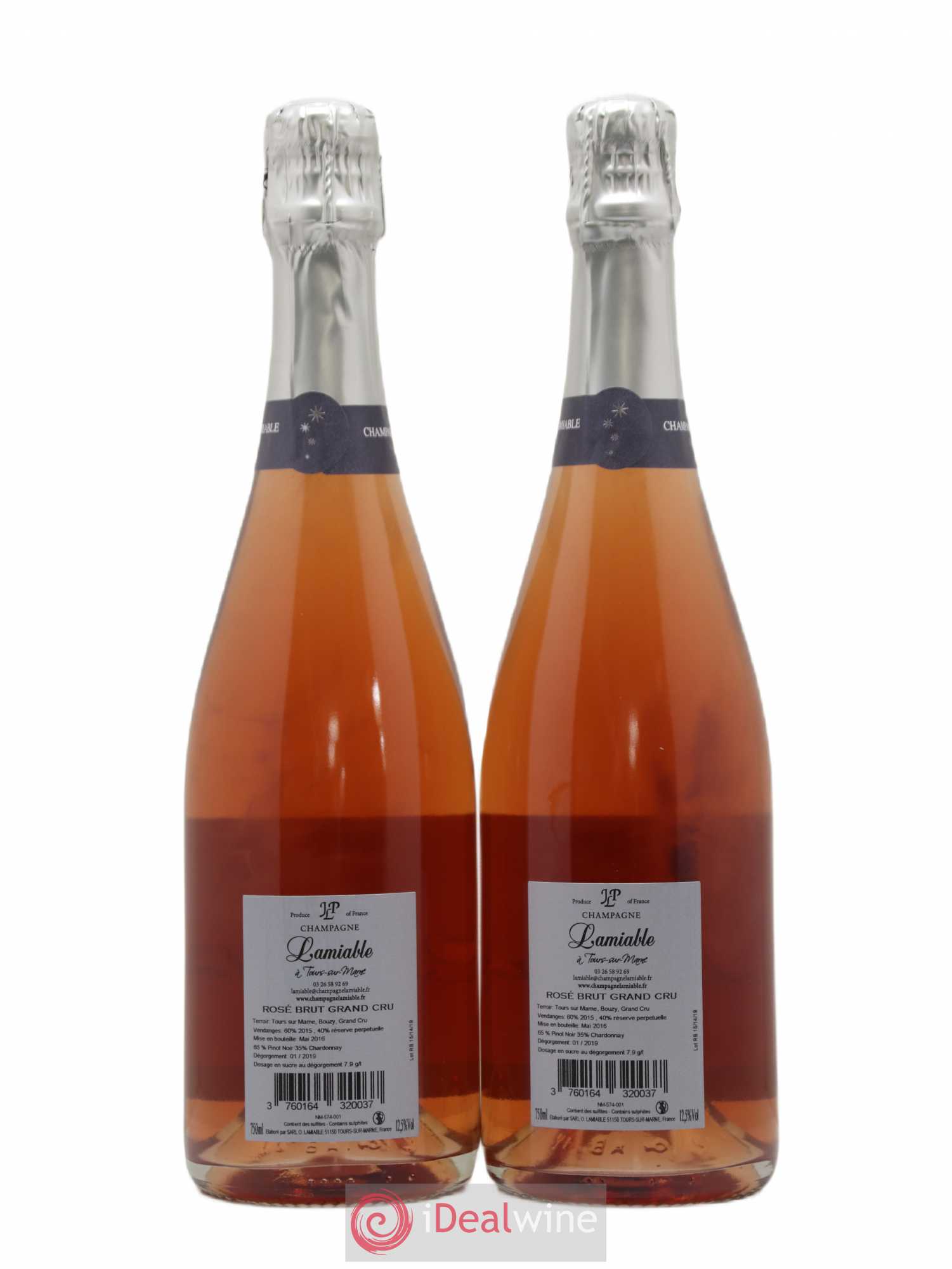 Champagne - Grand Cru O. Lamiable - Posten von 2 Flaschen - 1