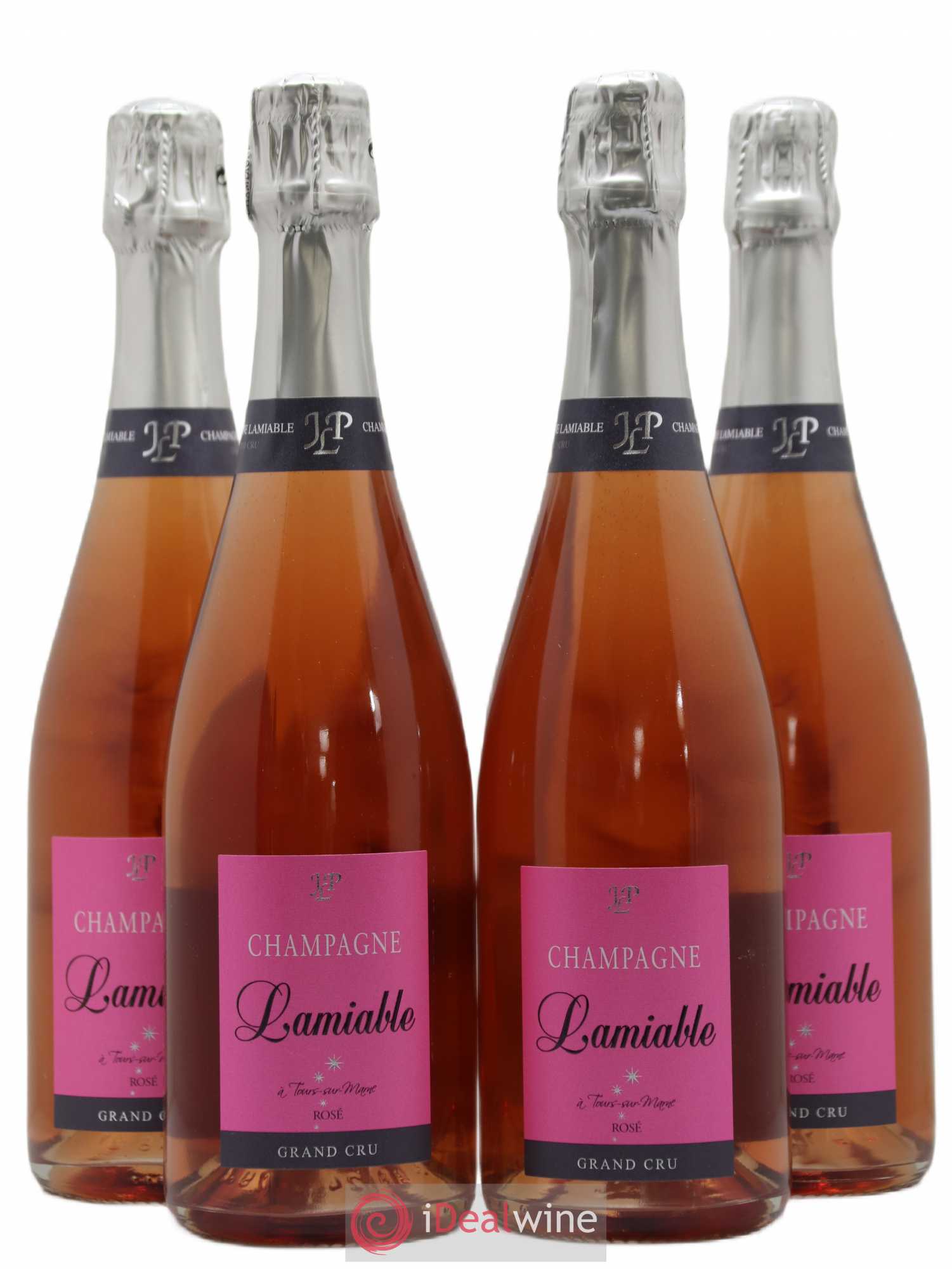 Champagne - Grand Cru O. Lamiable (sans prix de réserve) - Posten von 4 Flaschen - 0
