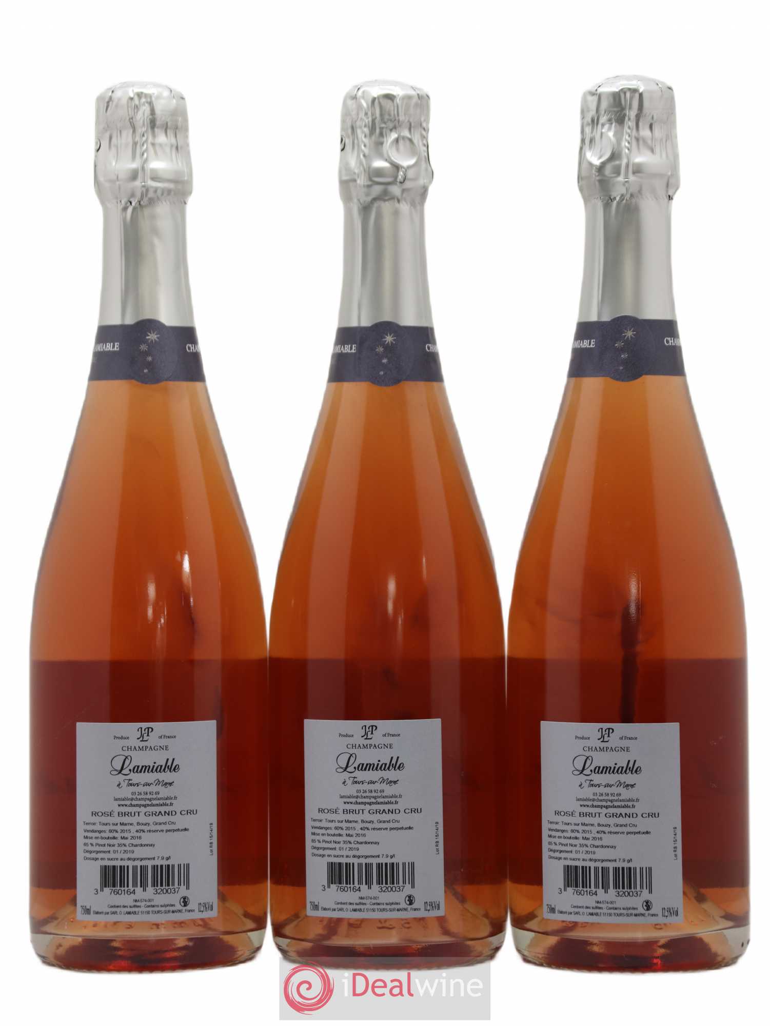 Champagne - Grand Cru O. Lamiable - Posten von 6 Flaschen - 2