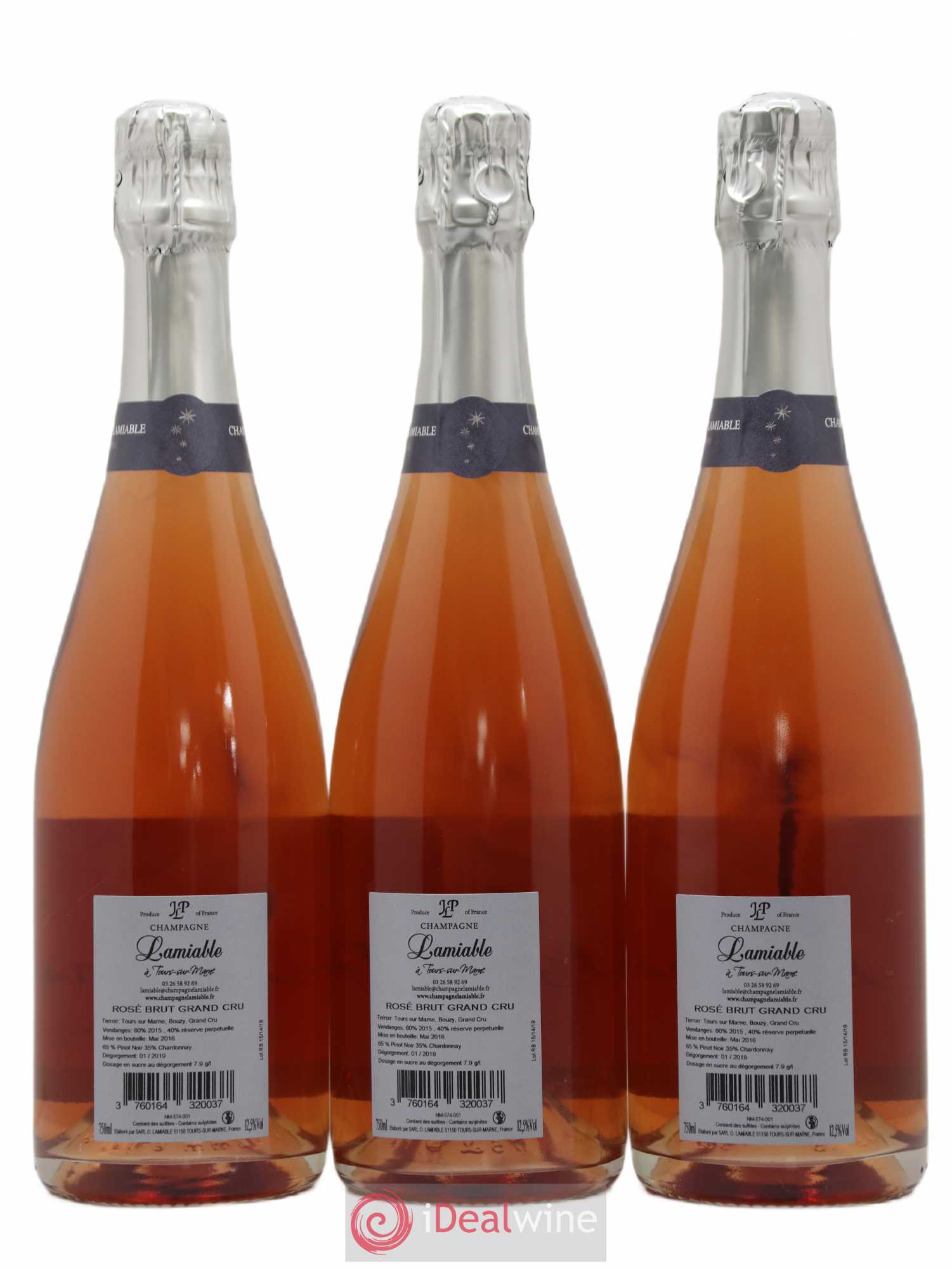 Champagne - Grand Cru O. Lamiable - Posten von 6 Flaschen - 4