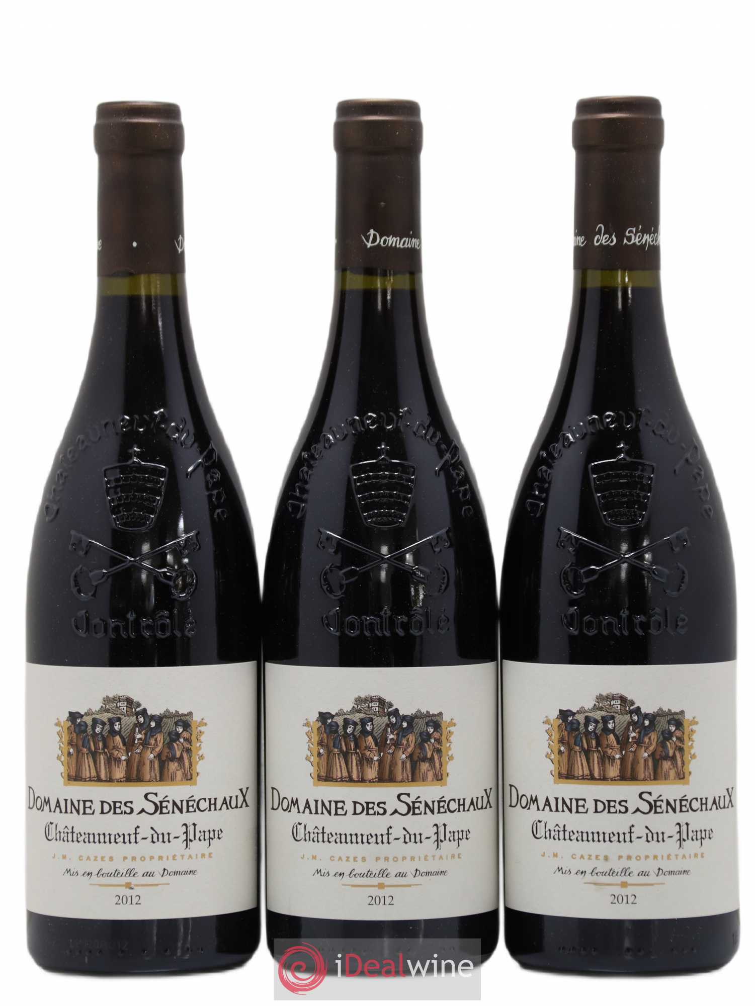 Châteauneuf-du-Pape Sénéchaux (Domaine des) Famille J-M. Cazès 2012 - Lot of 6 bottles - 1