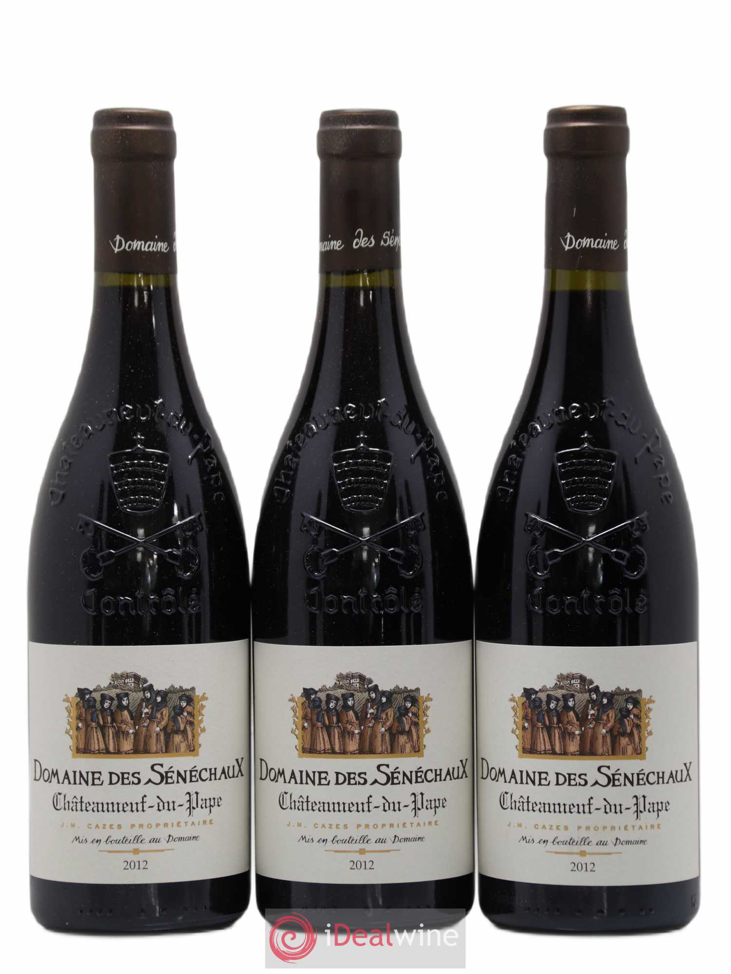 Châteauneuf-du-Pape Sénéchaux (Domaine des) Famille J-M. Cazès 2012 - Lot de 6 bouteilles - 1