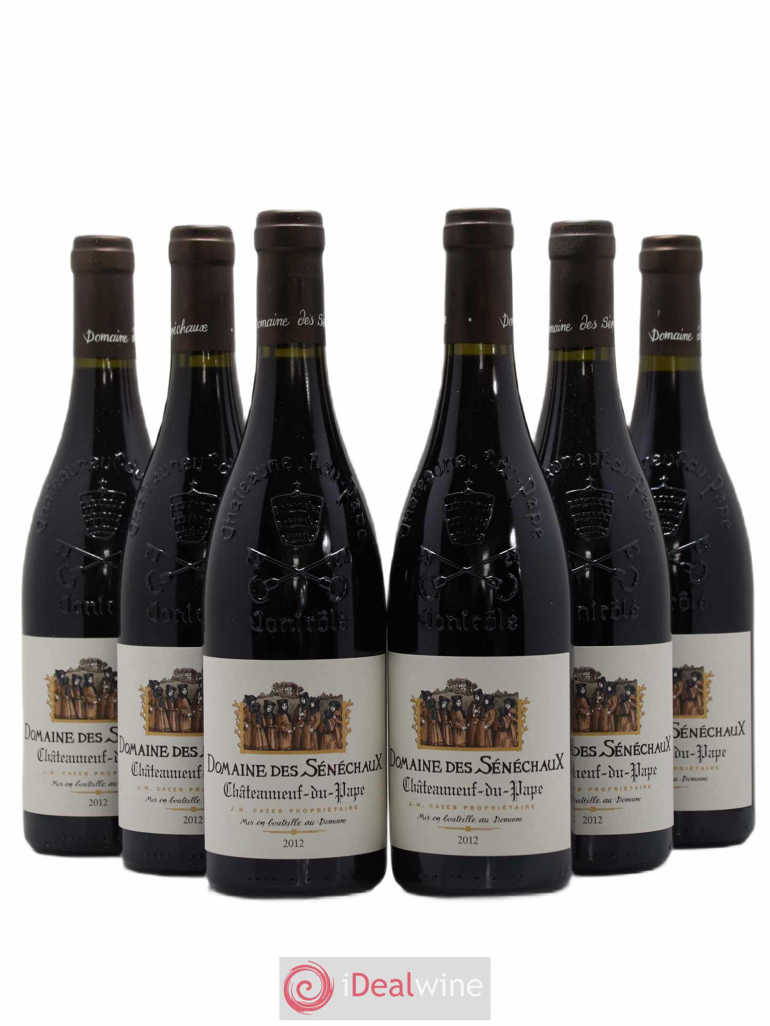 Châteauneuf-du-Pape Sénéchaux (Domaine des) Famille J-M. Cazès 2012 - Lot de 6 bouteilles - 0