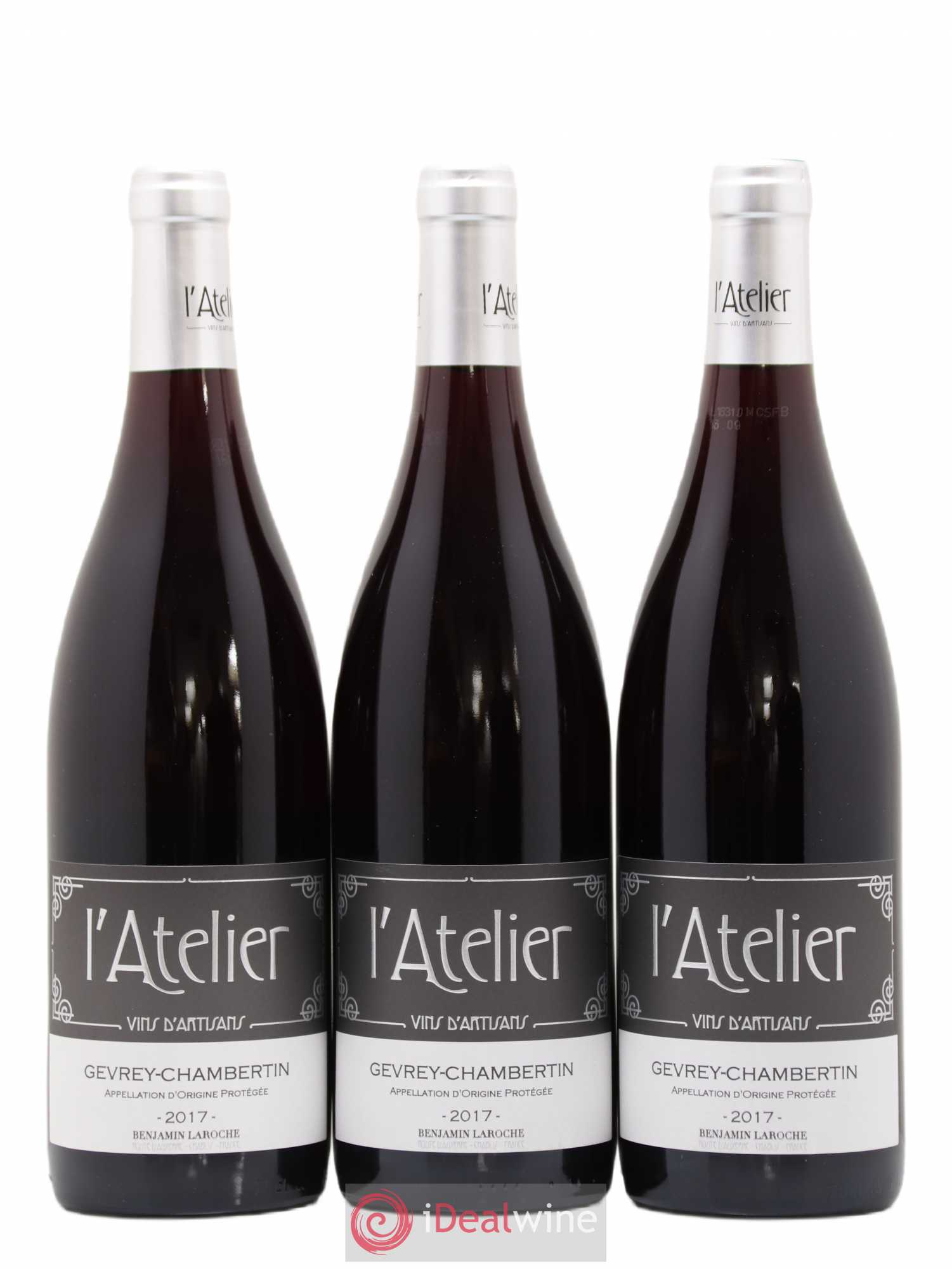 Gevrey-Chambertin L'Atelier La Manufacture 2017 - Posten von 3 Flaschen - 0