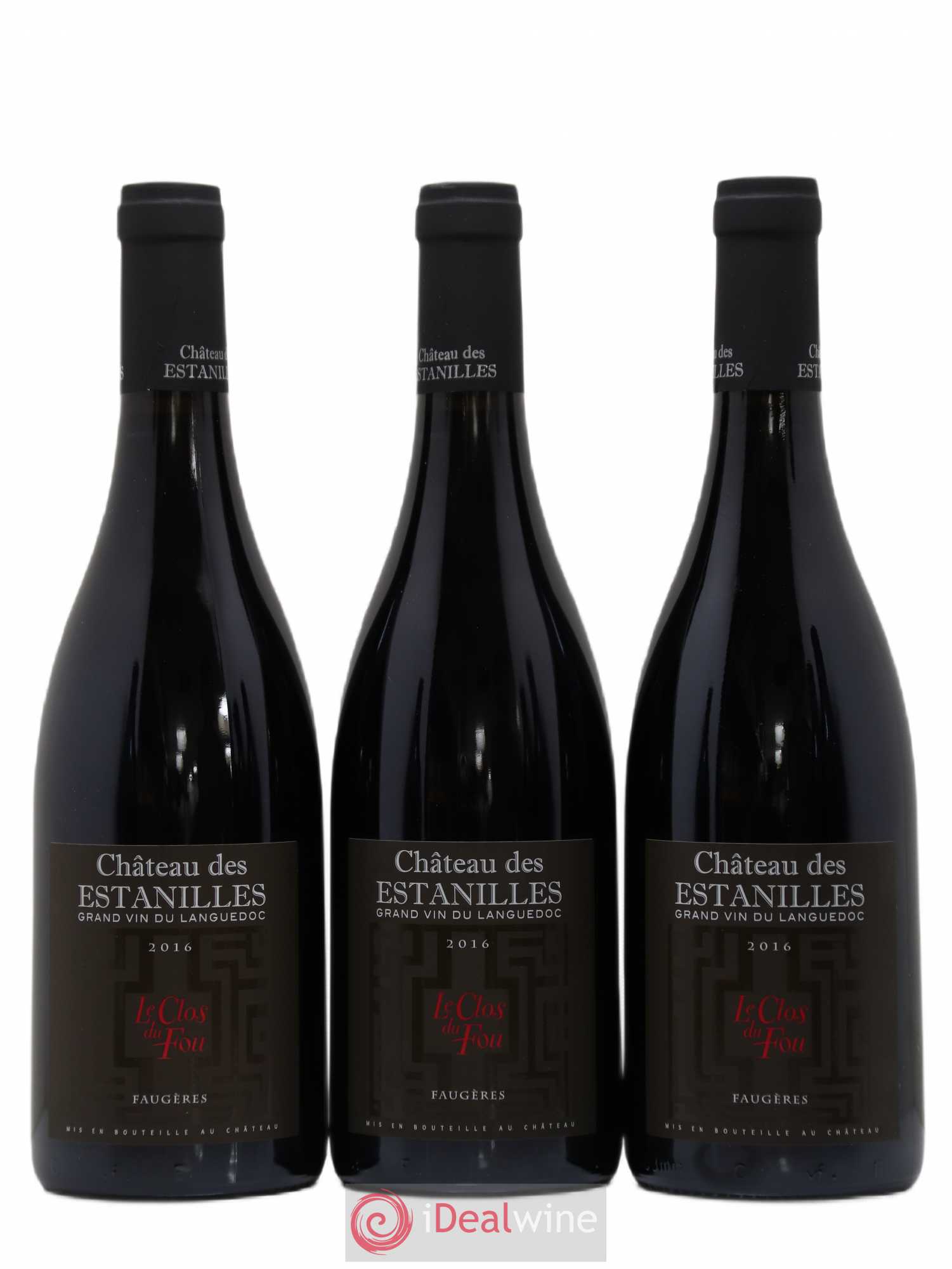 Faugères Château des Estanilles Clos du Fou Michel Louison 2016 - Lot de 6 bouteilles - 1
