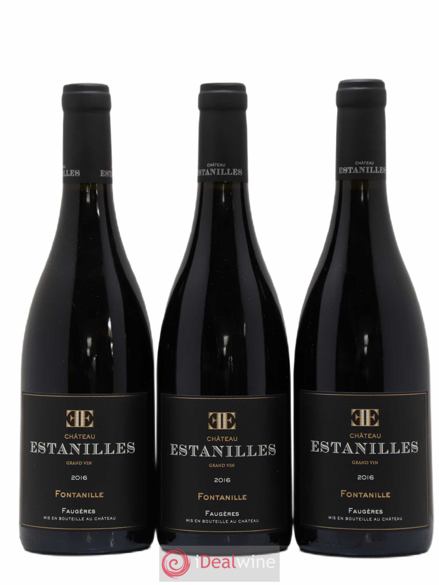 Faugères Fontanille Château des Estanilles 2016 - Posten von 3 Flaschen - 0