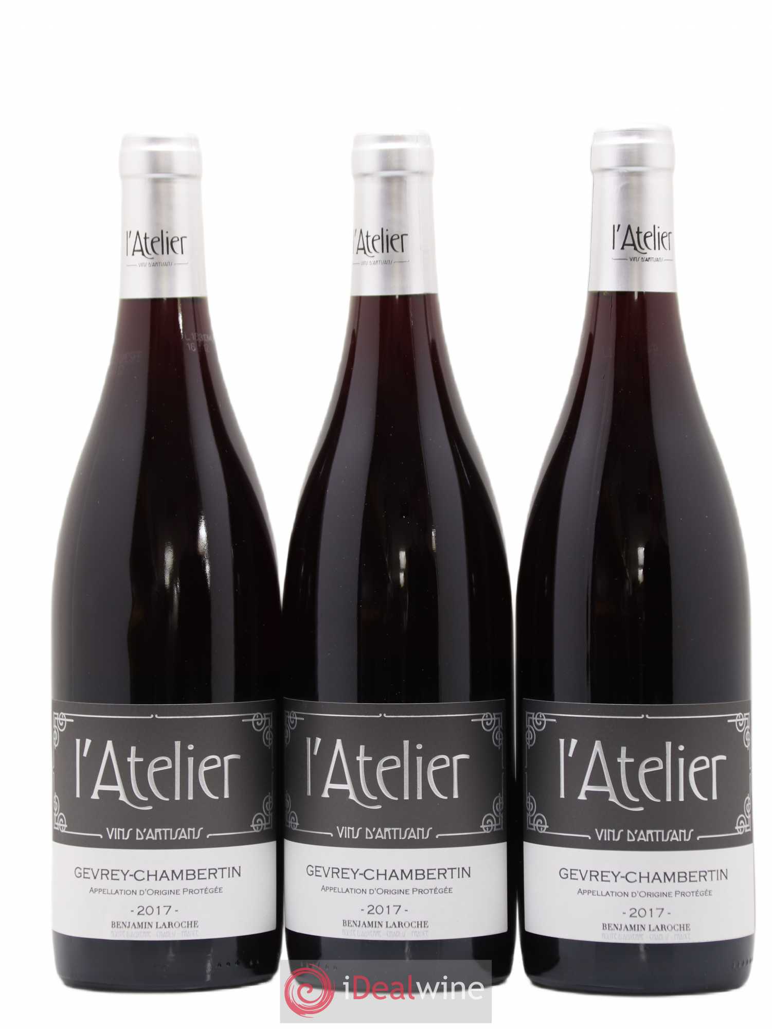 Gevrey-Chambertin L'Atelier La Manufacture 2017 - Posten von 3 Flaschen - 0