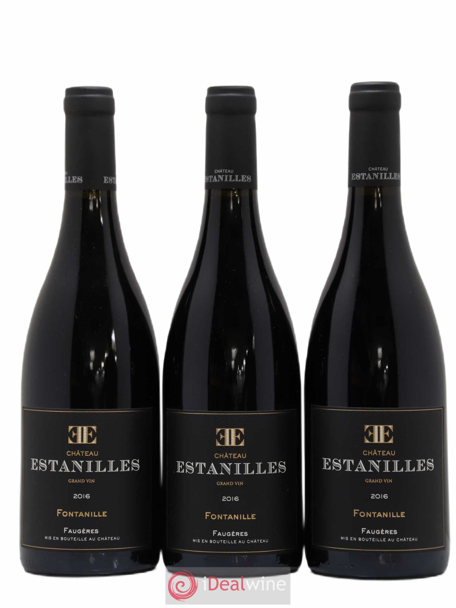 Faugères Fontanille Château des Estanilles 2016 - Posten von 3 Flaschen - 0