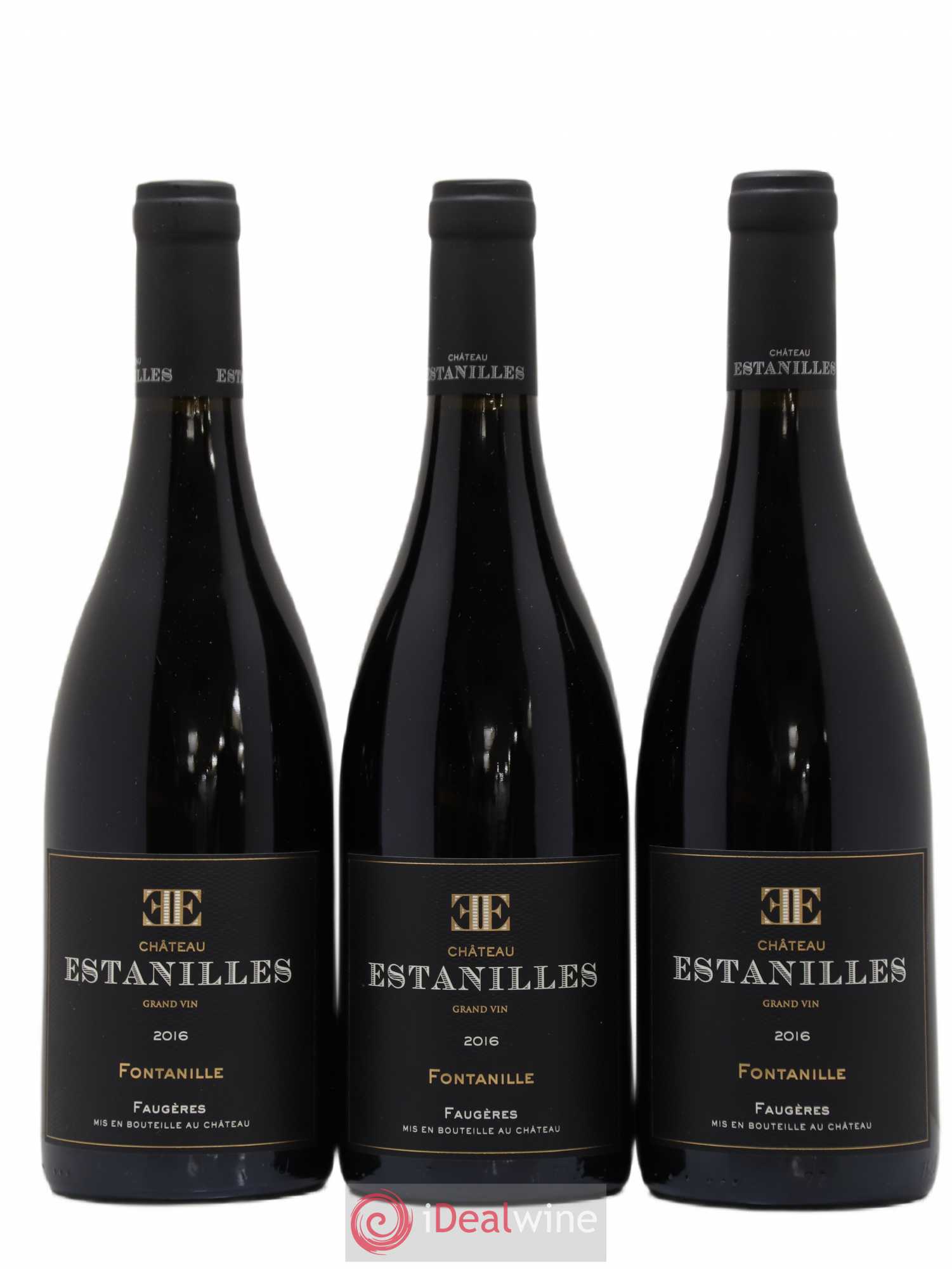 Faugères Fontanille Château des Estanilles 2016 - Posten von 3 Flaschen - 0