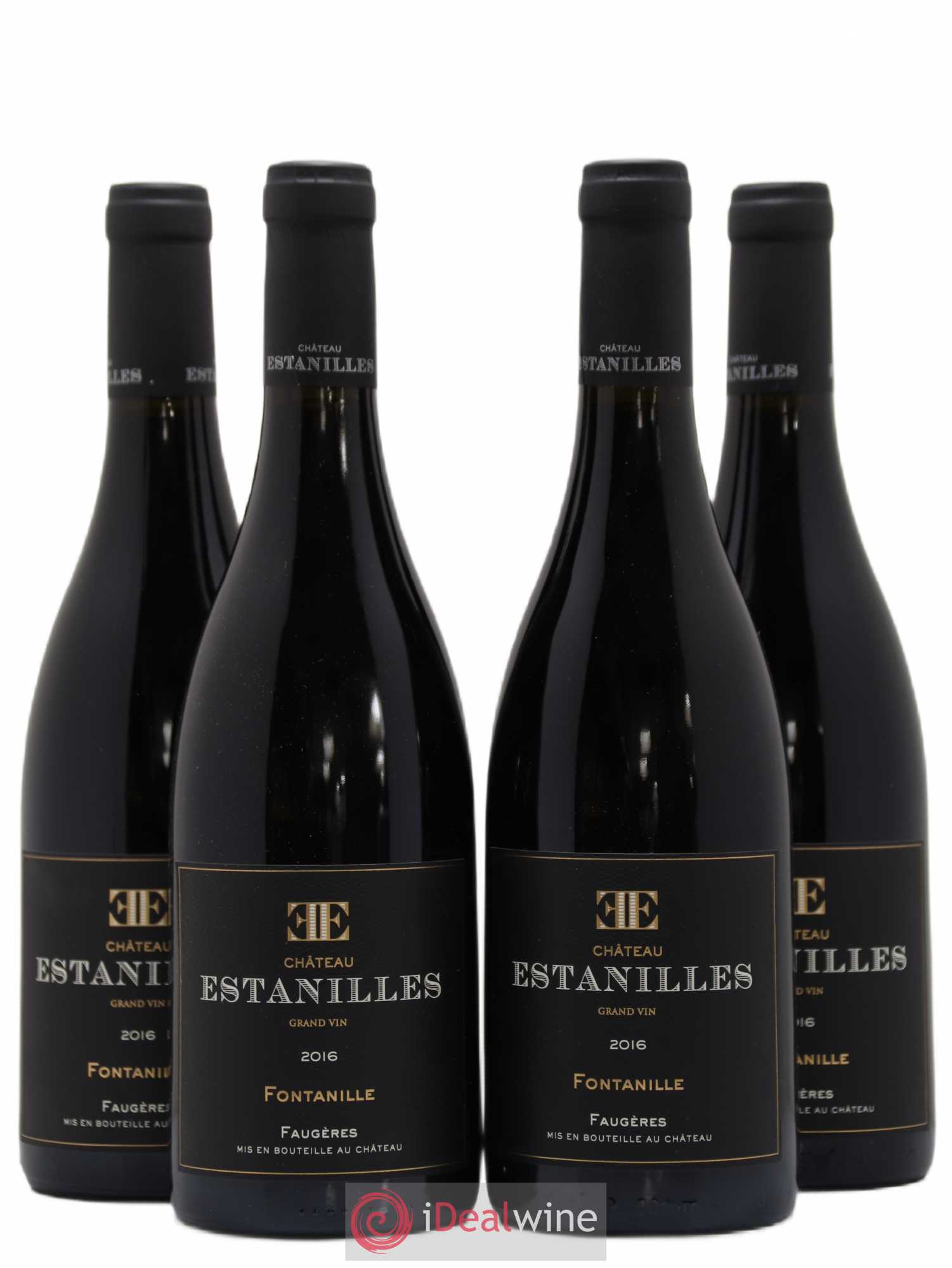 Faugères Fontanille Château des Estanilles 2016 - Posten von 4 Flaschen - 0