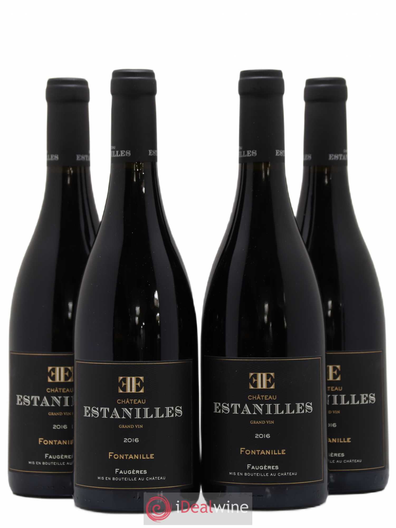 Faugères Fontanille Château des Estanilles 2016 - Posten von 4 Flaschen - 0