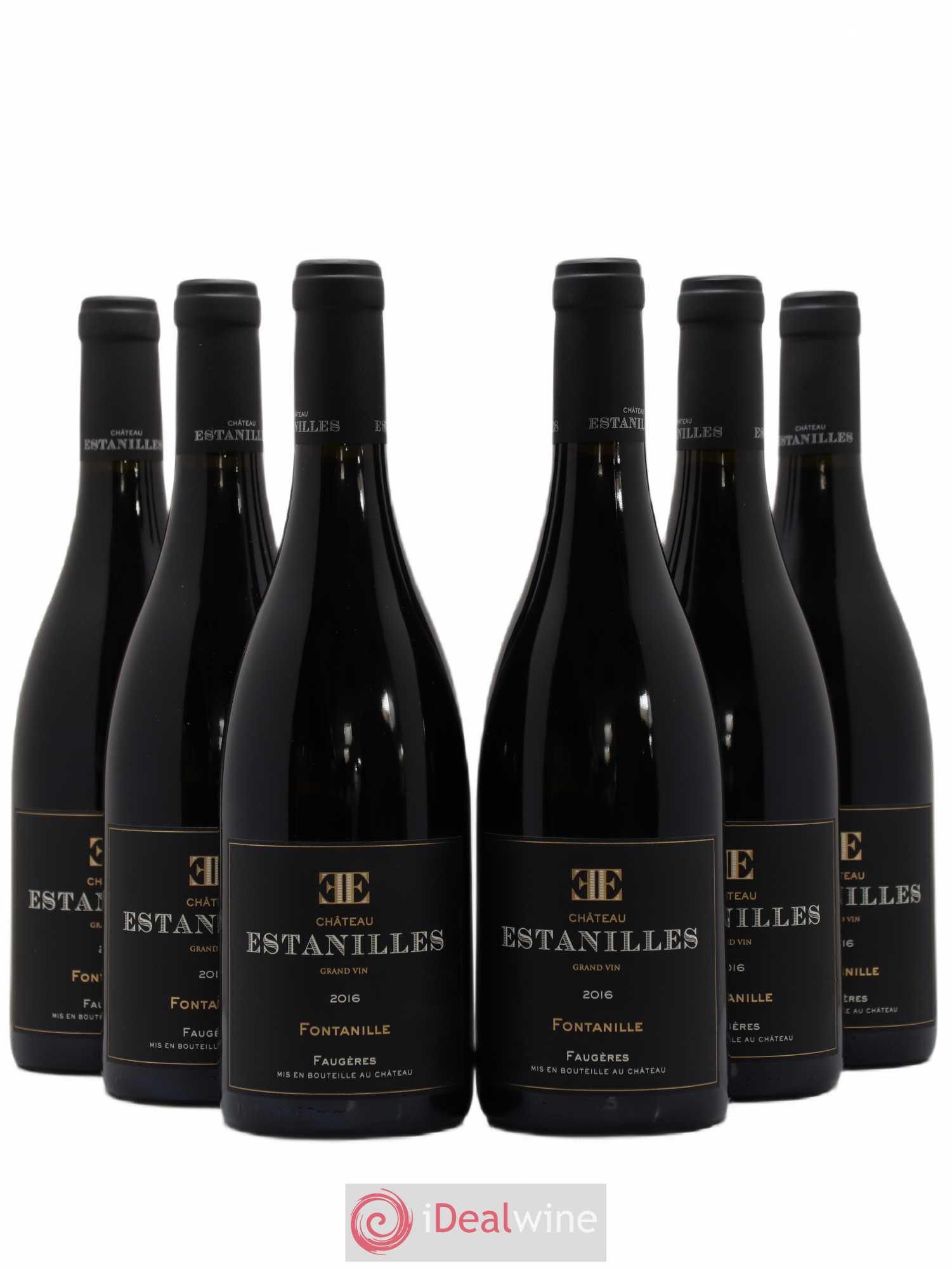 Faugères Fontanille Château des Estanilles 2016 - Posten von 6 Flaschen - 0