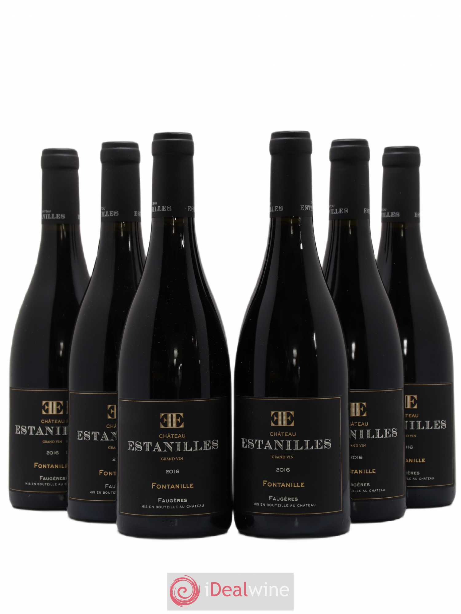Faugères Fontanille Château des Estanilles 2016 - Posten von 6 Flaschen - 0