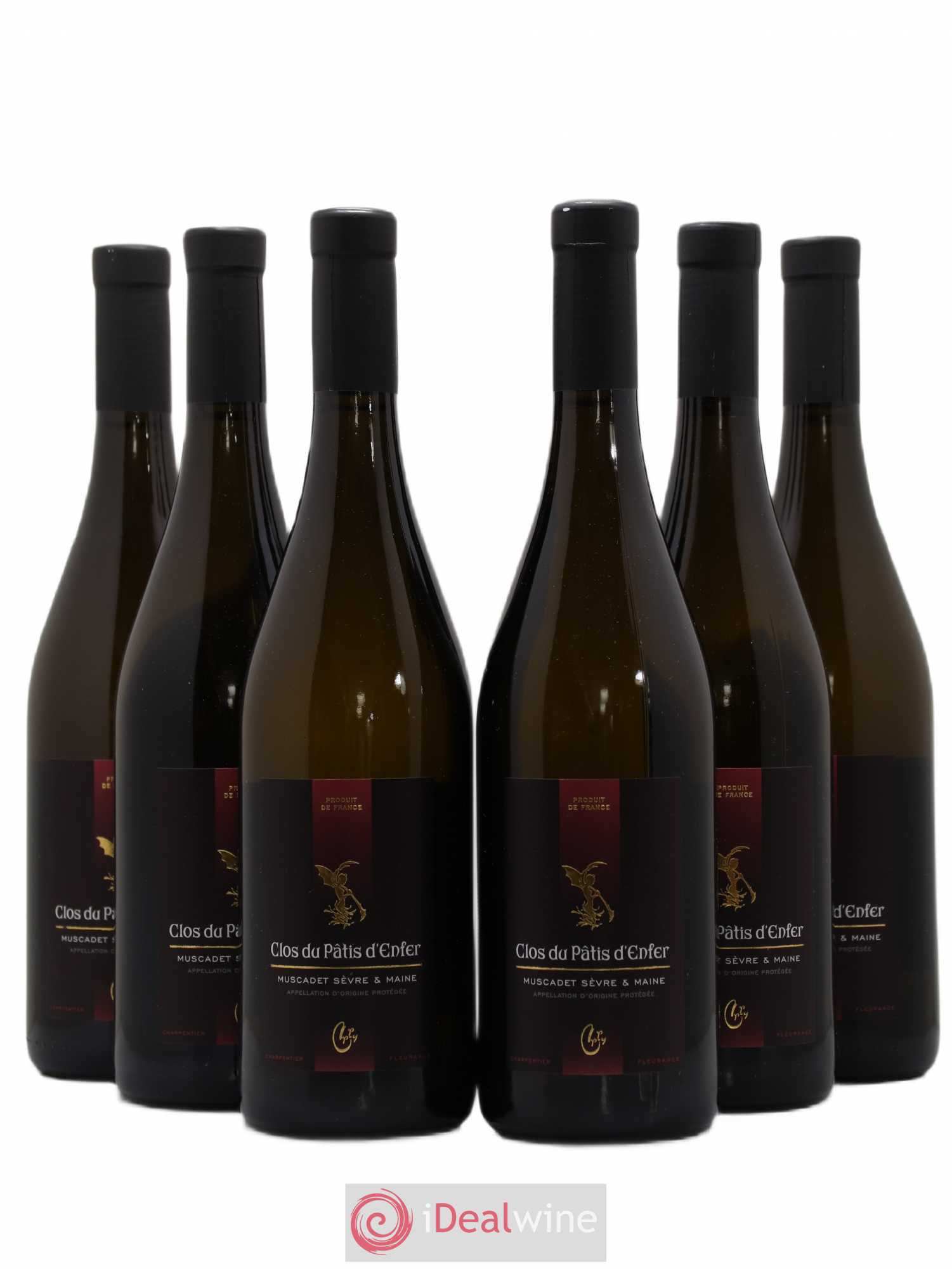 Muscadet Clos du Patis d'enfer Domaine de la Bretonnière Charpentier Fleurance 2016 - Posten von 6 Flaschen - 0