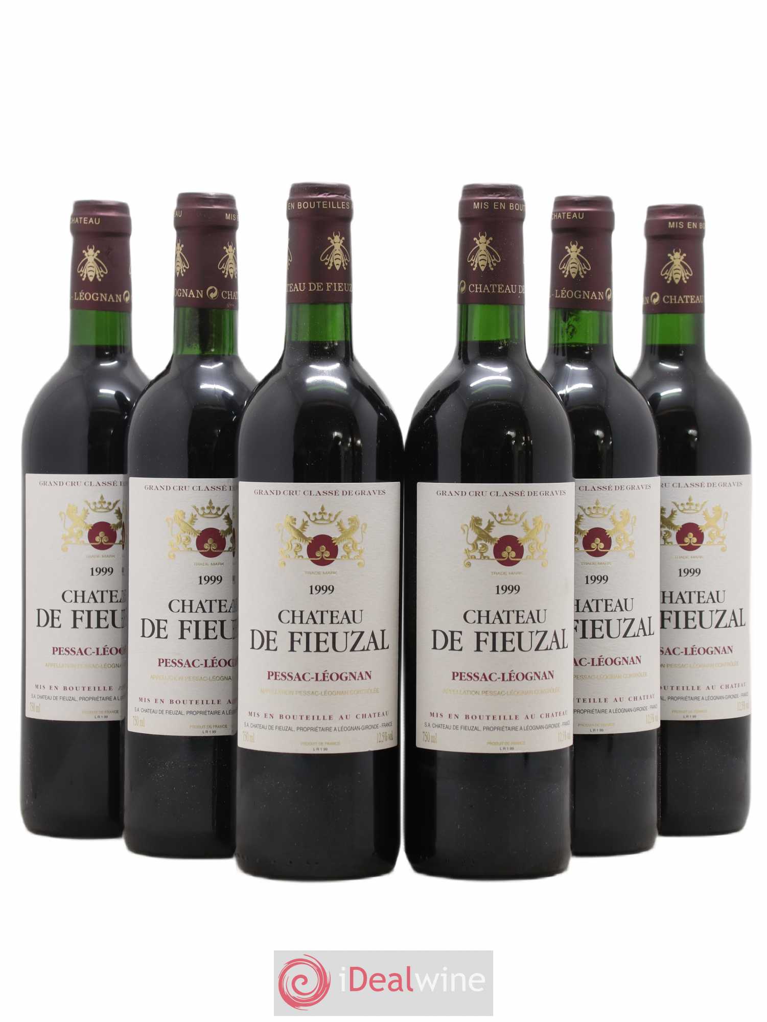 Château de Fieuzal Cru Classé de Graves 1999 - Lot de 6 bouteilles - 0