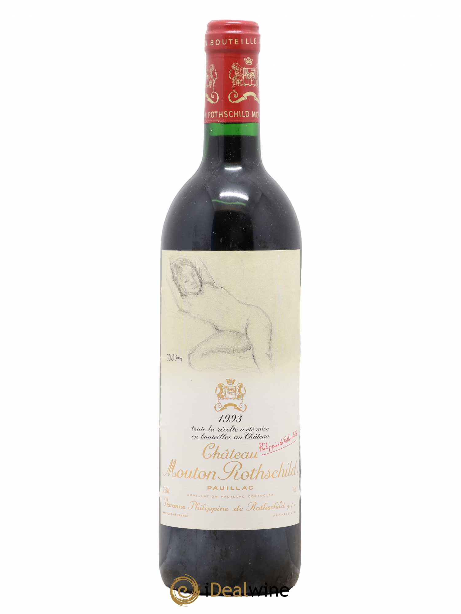 Château Mouton Rothschild 1er Grand Cru Classé 1993 - Lot de 1 bouteille - 0