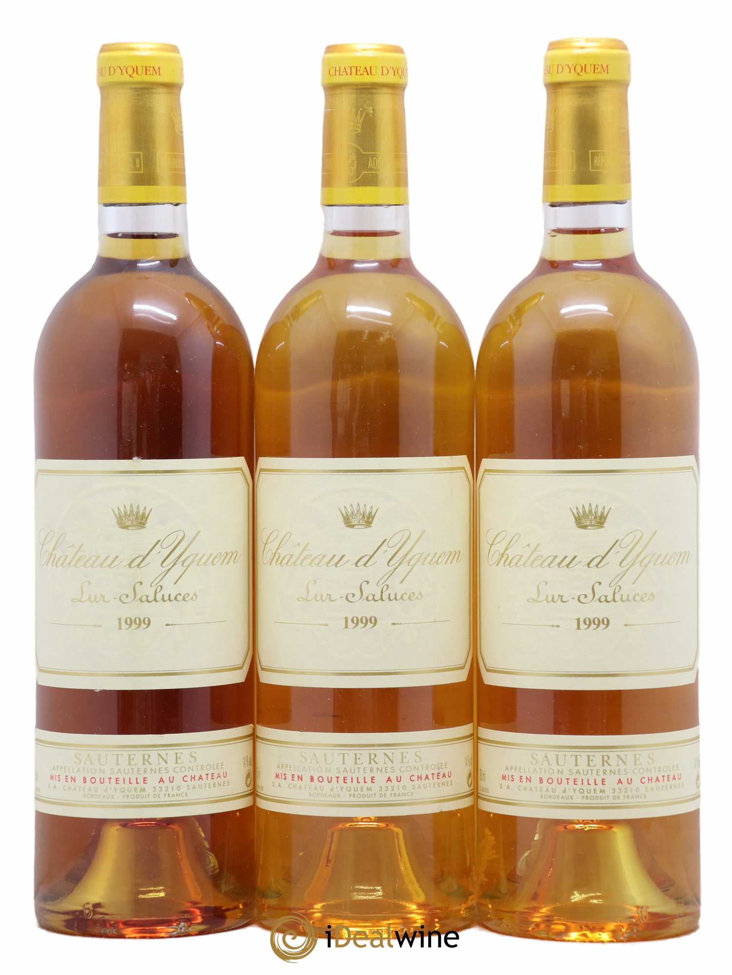 Château d' Yquem 1er Cru Classé Supérieur 1999 - Lotto di 3 bottiglie - 0