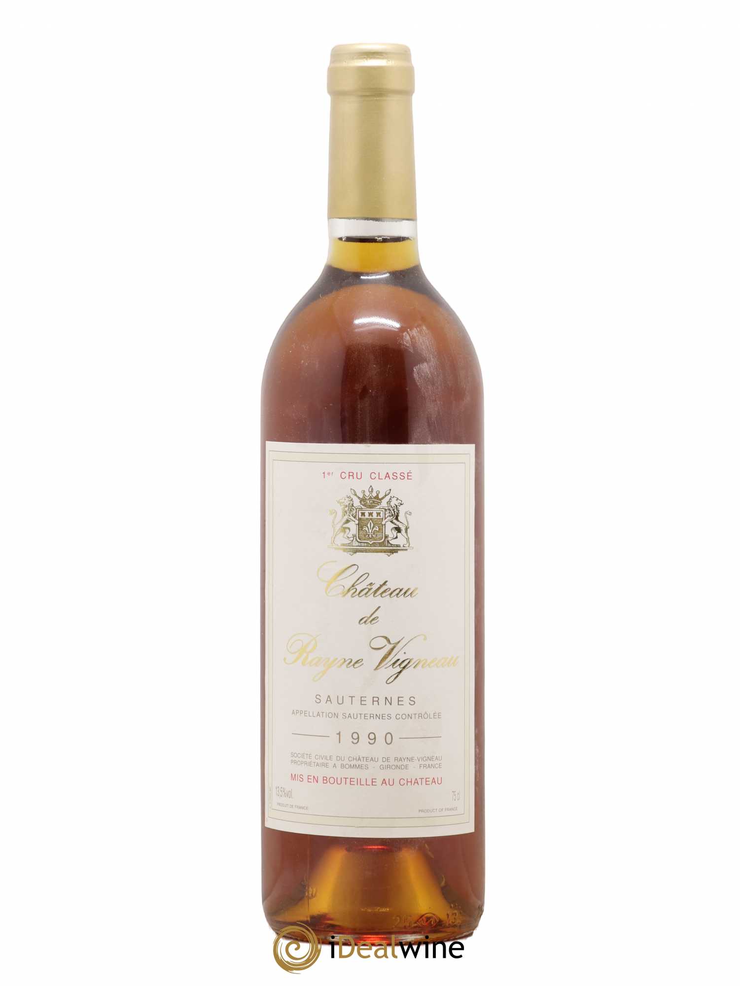 Château de Rayne Vigneau 1er Grand Cru Classé 1990 - Lotto di 1 bottiglia - 0