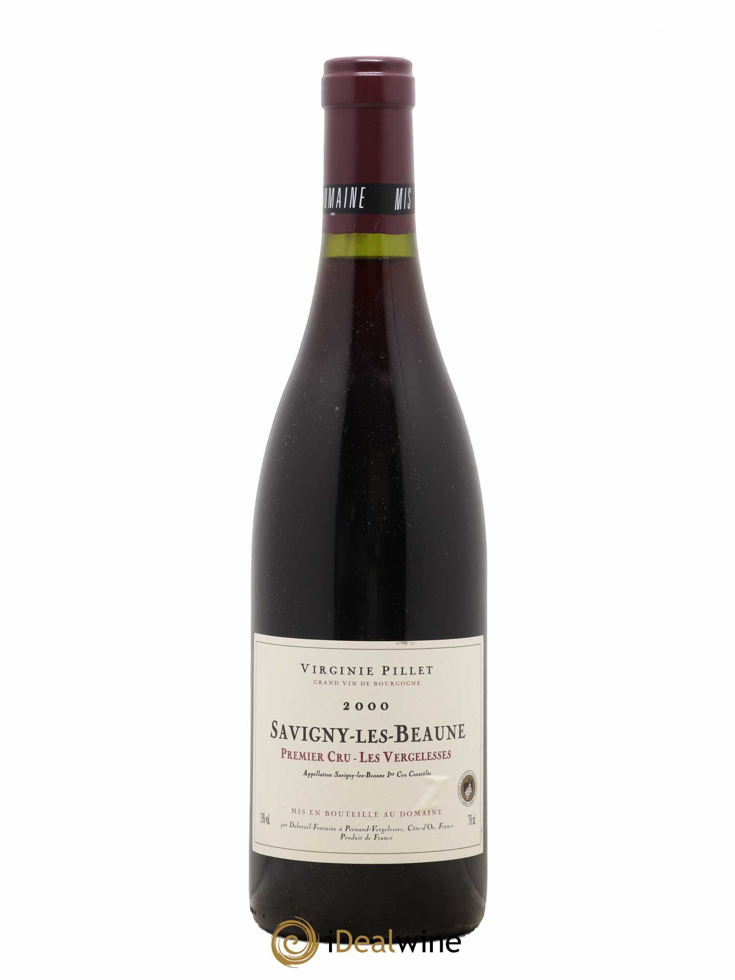 Savigny-lès-Beaune 1er Cru Les Vergelesses Virginie Pillet 2000 - Posten von 1 Flasche - 0