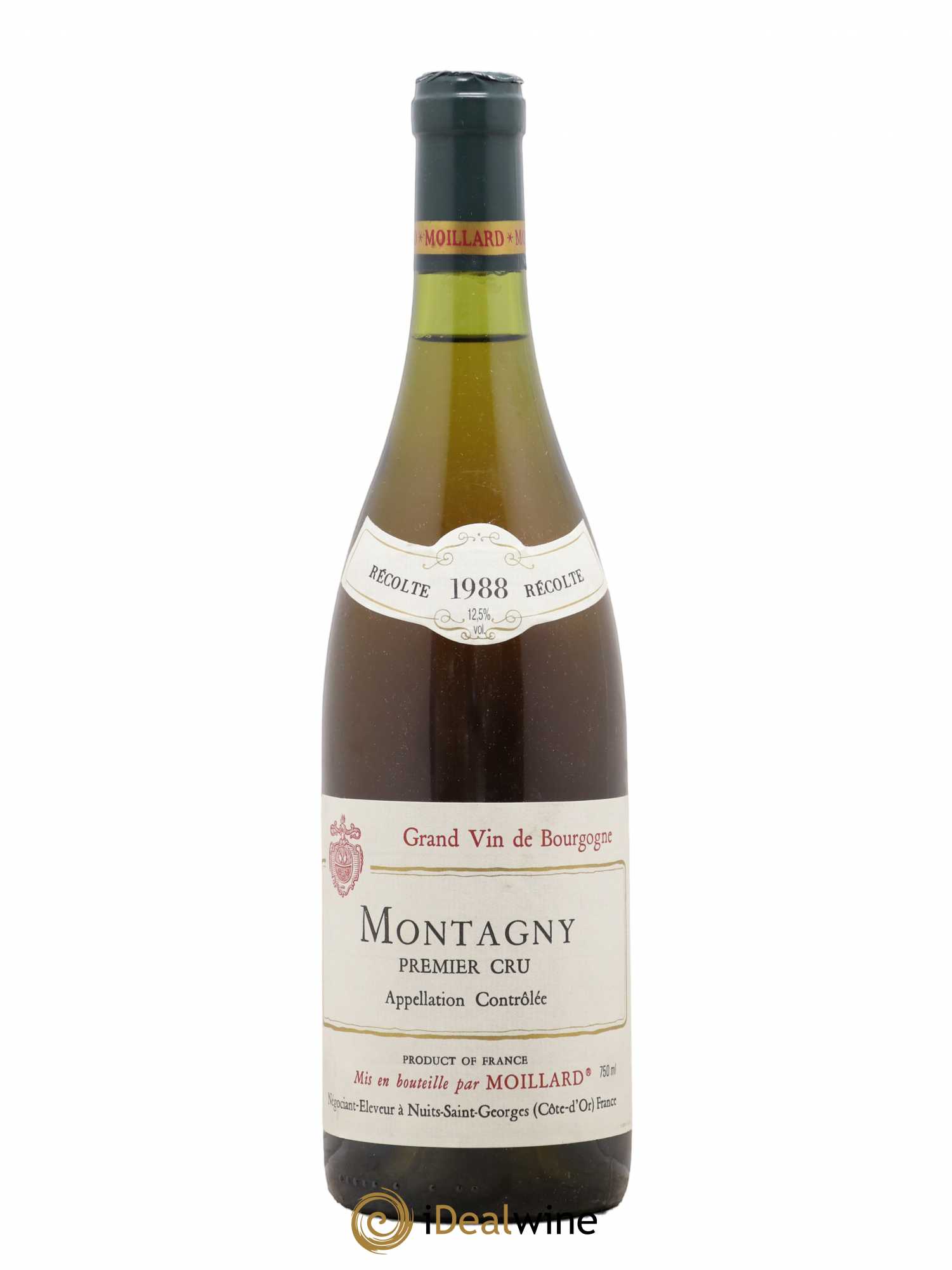 Montagny 1er Cru Château Moillard 1988 - Posten von 1 Flasche - 0