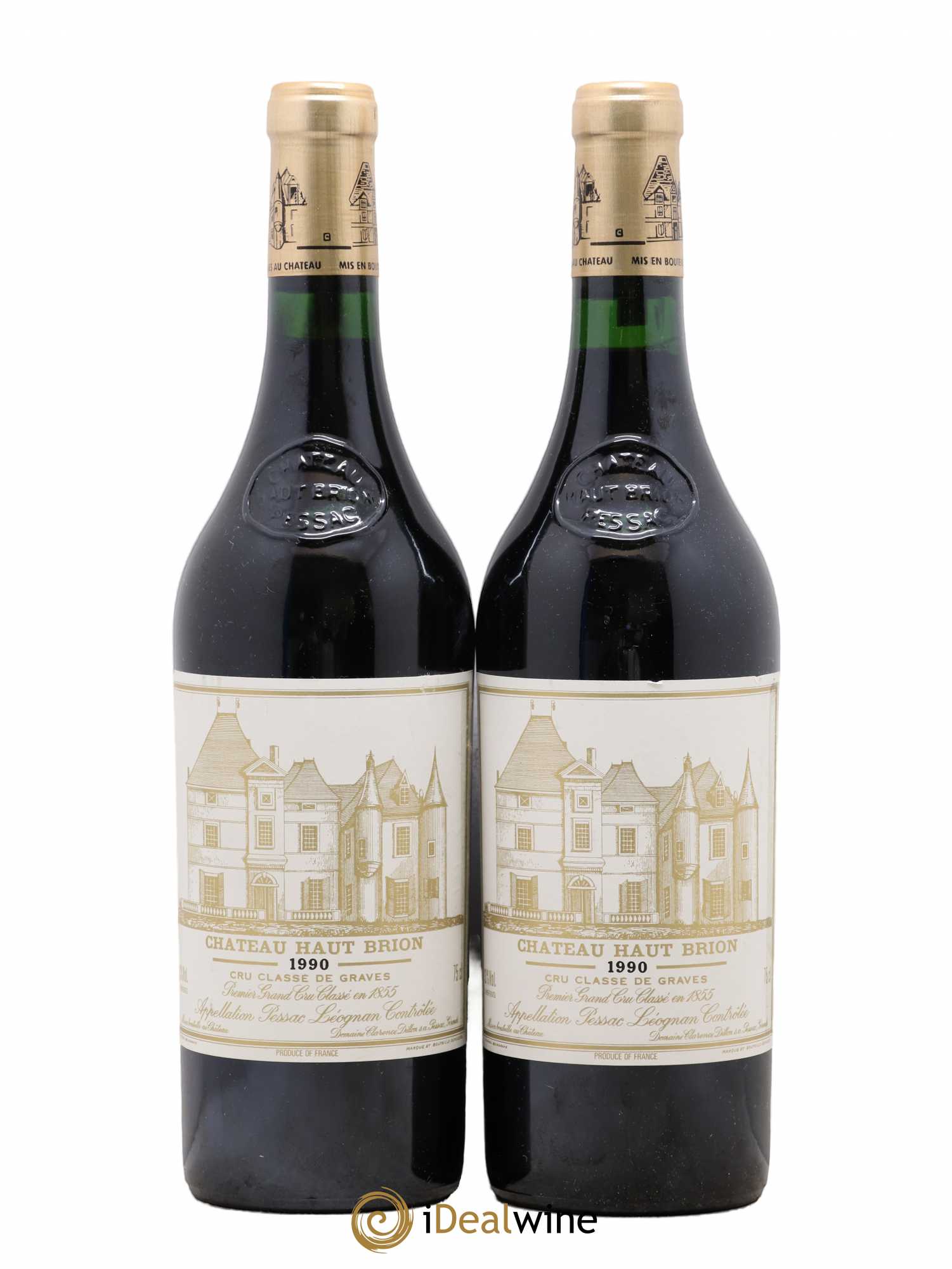 Château Haut Brion 1er Grand Cru Classé 1990 - Lot de 2 bouteilles - 0