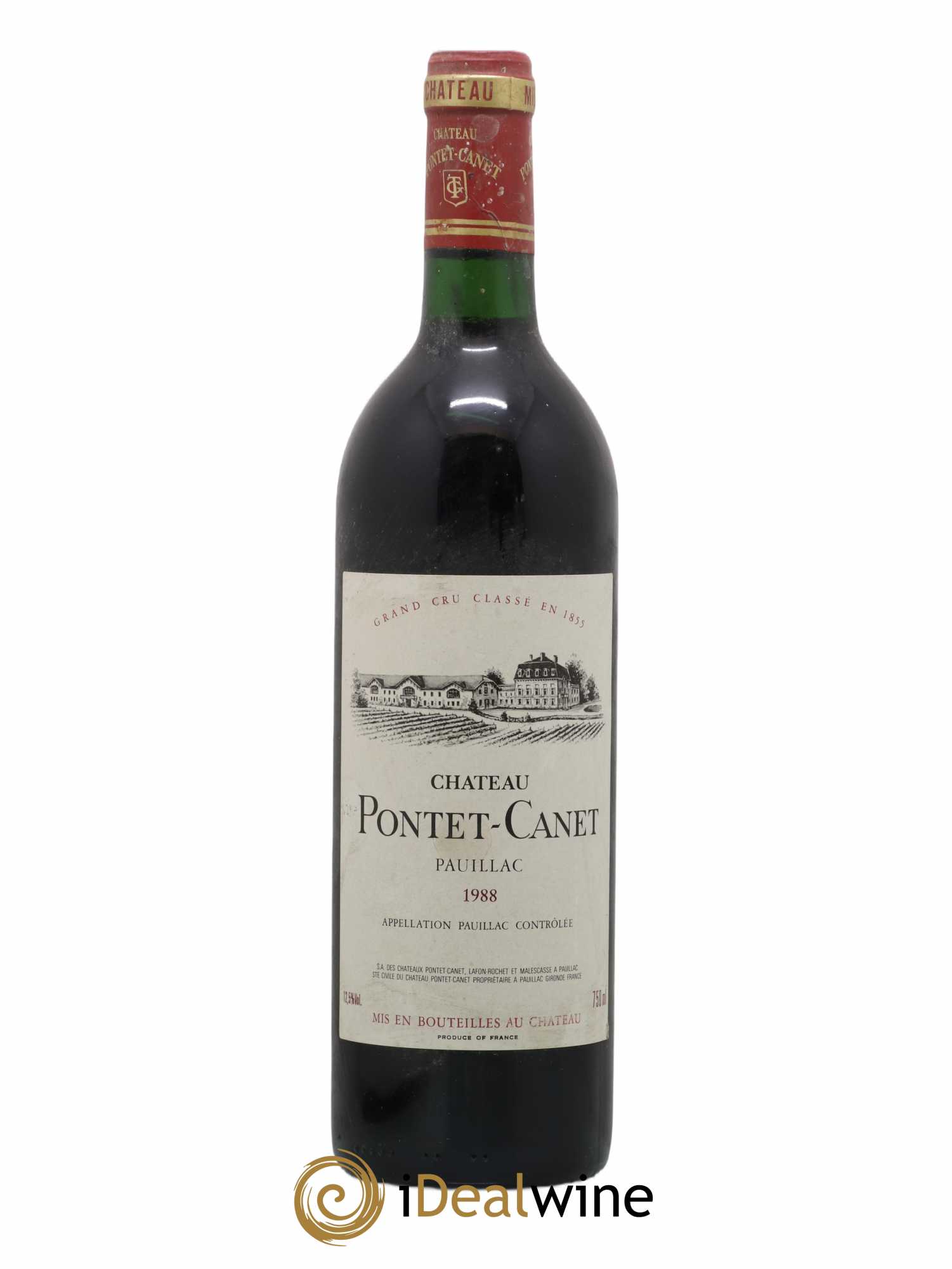 Château Pontet Canet 5ème Grand Cru Classé 1988 - Lot de 1 bouteille - 0