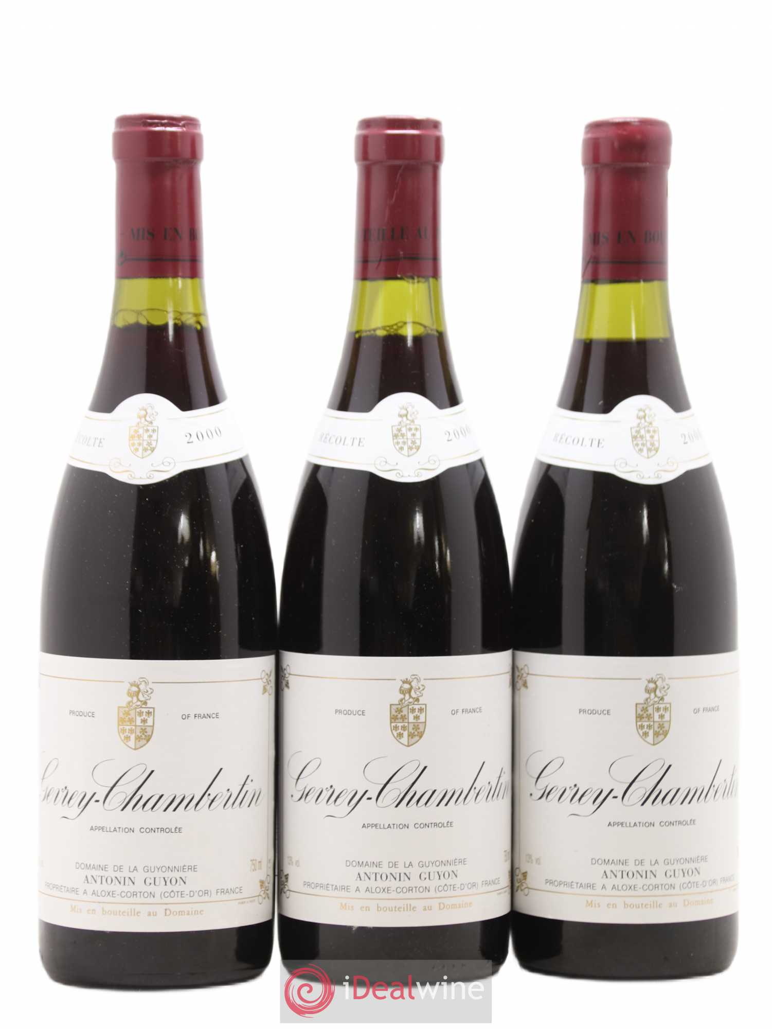 Gevrey-Chambertin Antonin Guyon 2000 - Lot de 3 bouteilles - 0