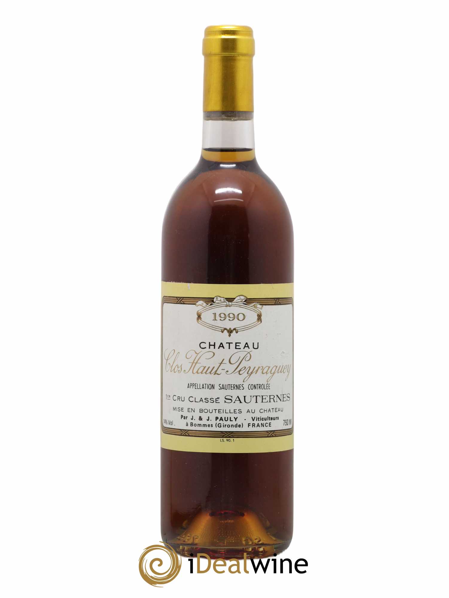 Clos Haut-Peyraguey 1er Grand Cru Classé 1990 - Lotto di 1 bottiglia - 0