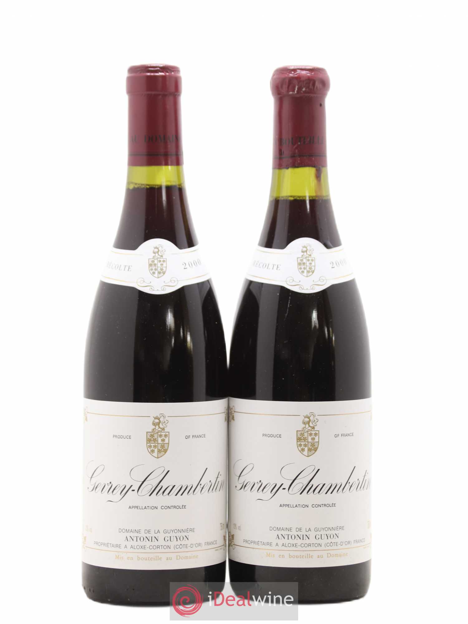 Gevrey-Chambertin Antonin Guyon 2000 - Lot de 2 bouteilles - 0