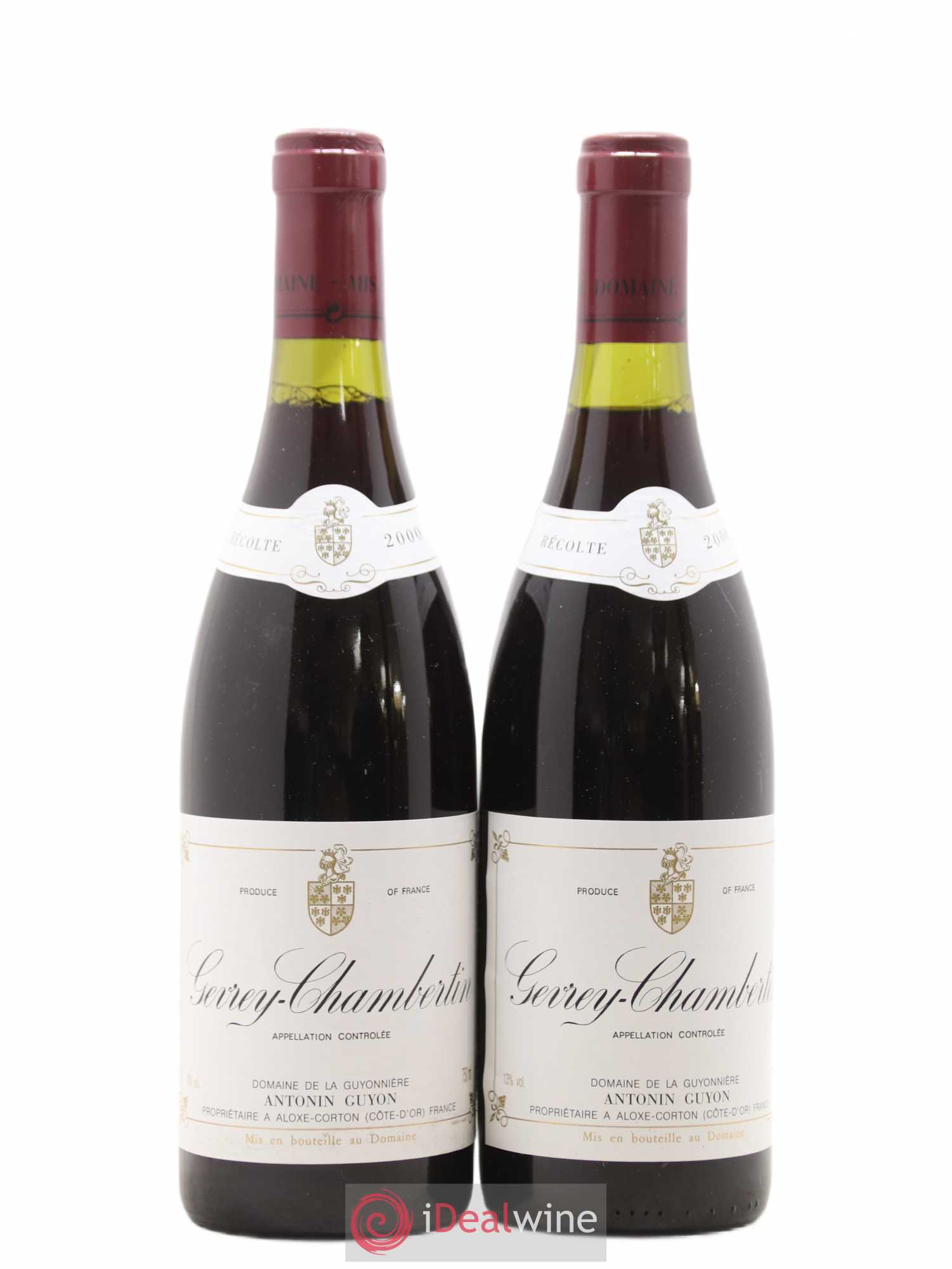 Gevrey-Chambertin Antonin Guyon 2000 - Lot de 2 bouteilles - 0