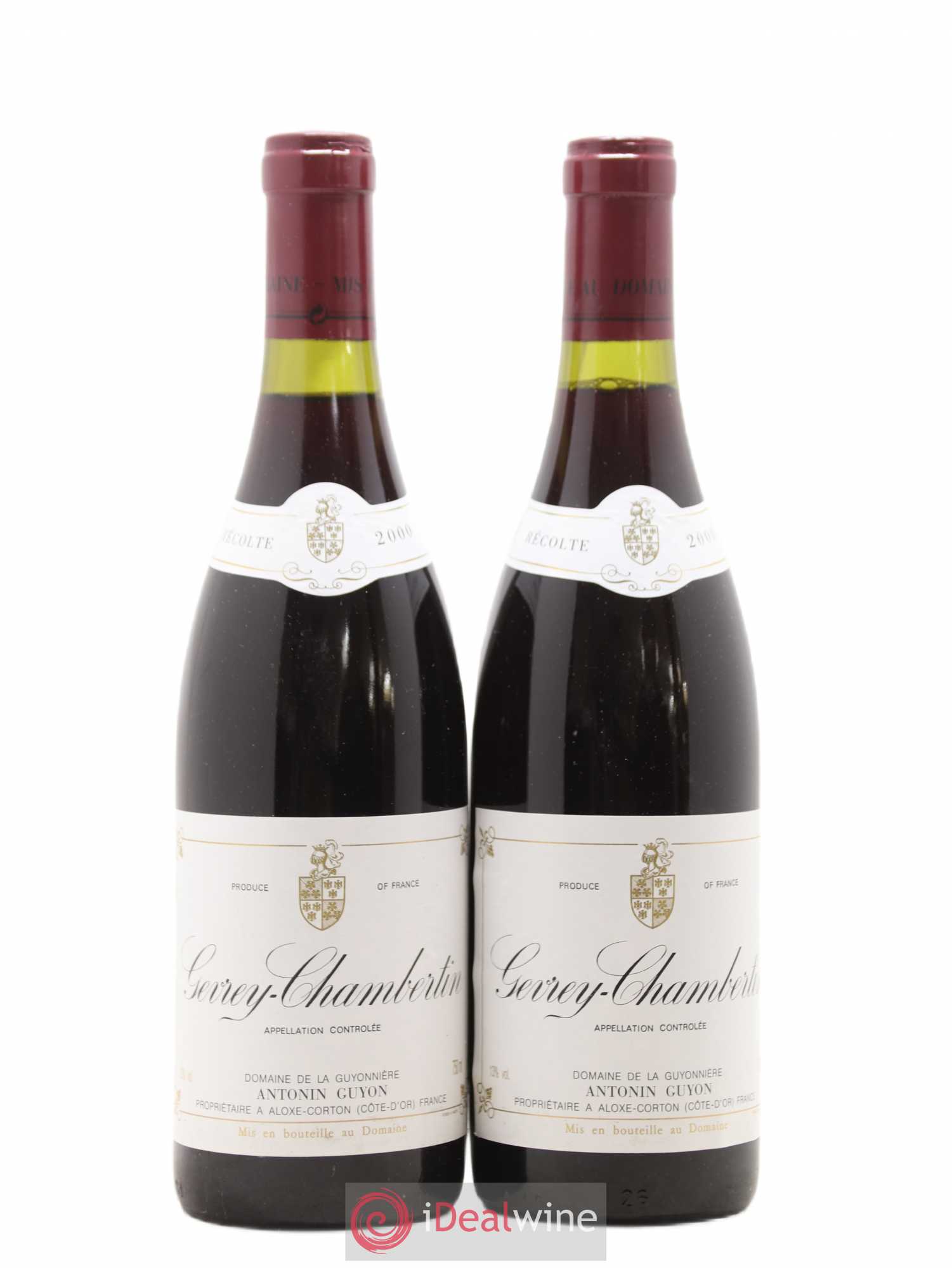 Gevrey-Chambertin Antonin Guyon 2000 - Lot de 2 bouteilles - 0